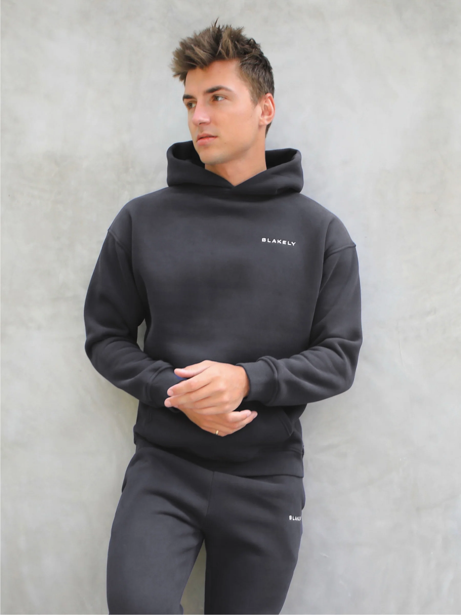 Series Relaxed Hoodie - Charcoal - Prinboxs