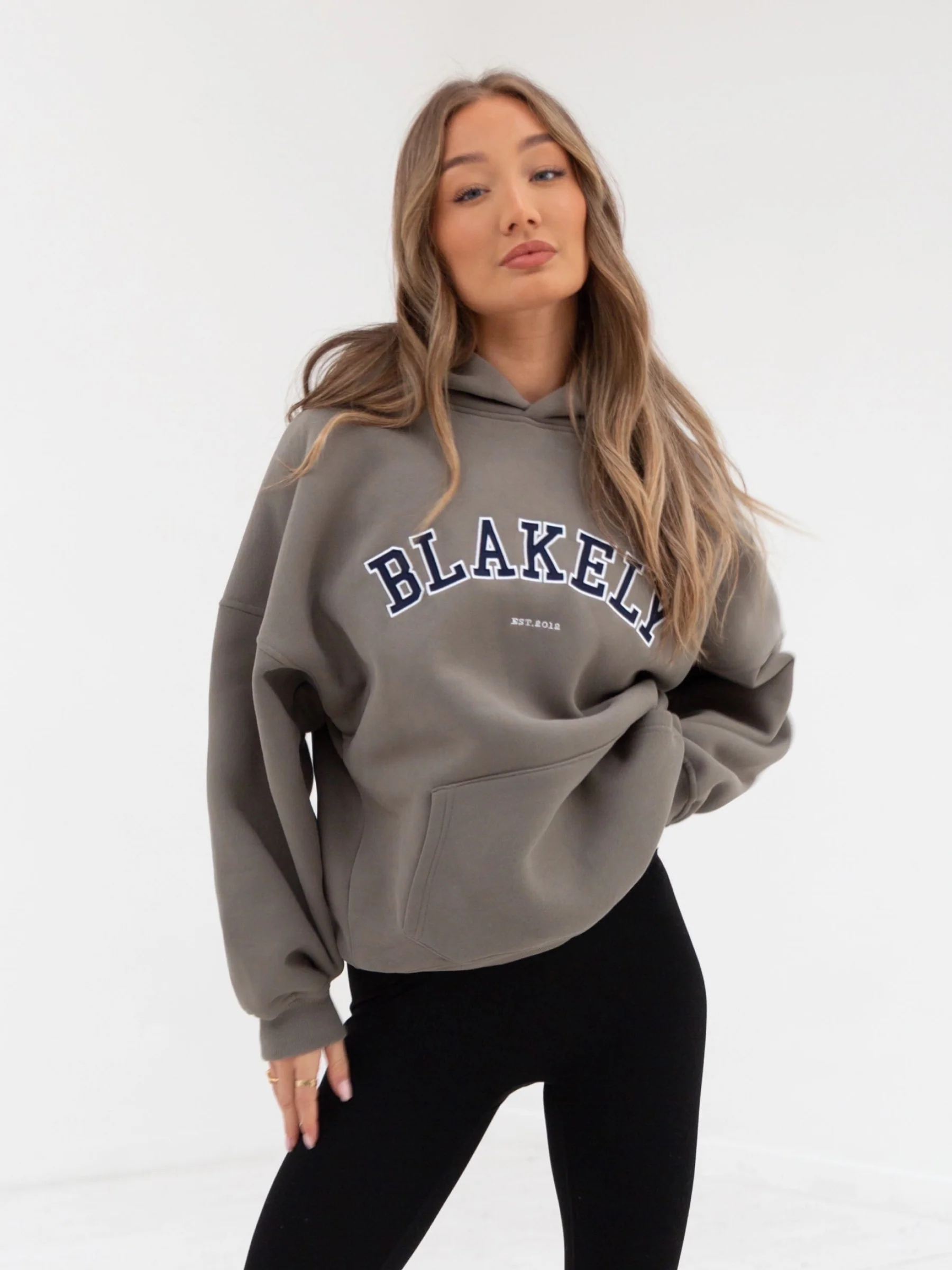 Varsity Oversized Hoodie - Safari Green - Prinboxs