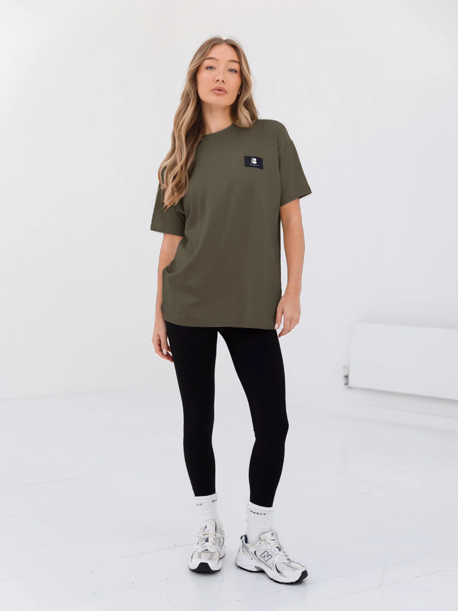 Apex Label Oversized T-Shirt - Safari Green - Prinboxs