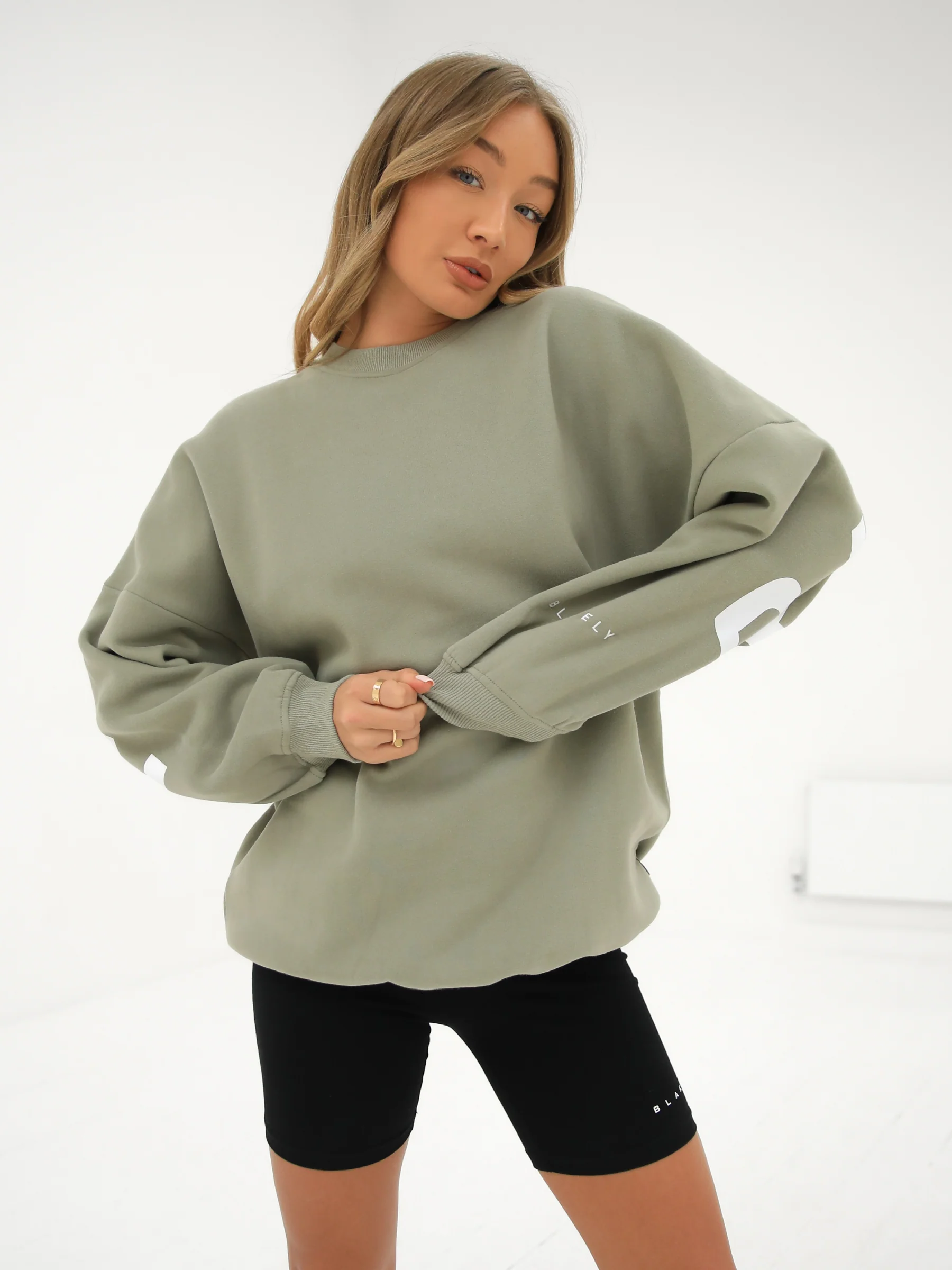 Isabel Oversized Jumper - Olive - Prinboxs