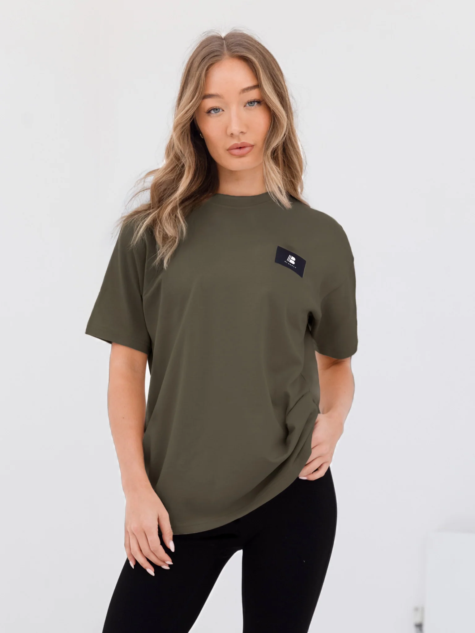 Apex Label Oversized T-Shirt - Safari Green - Prinboxs