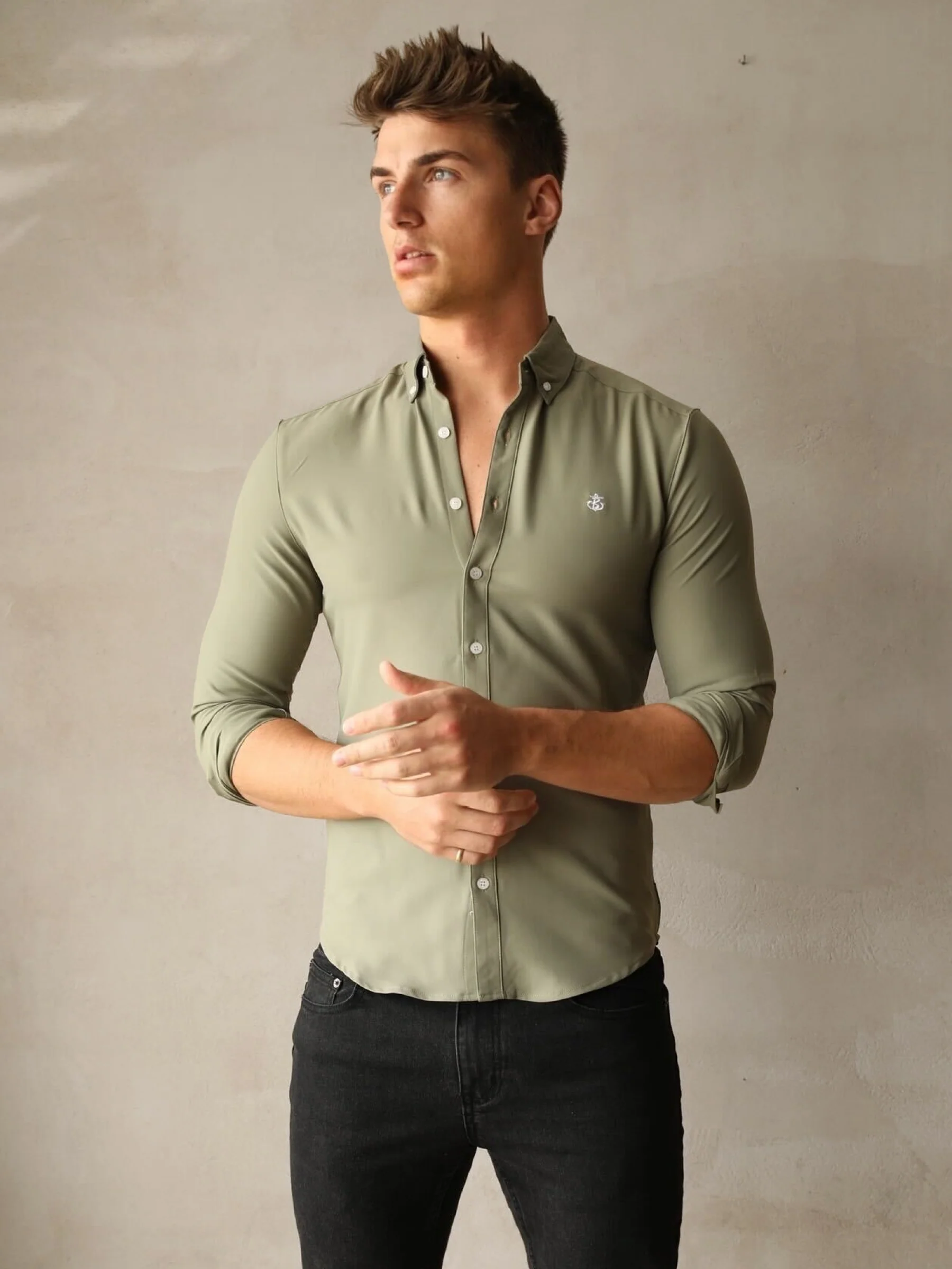 Pacentro Shirt - Light Khaki - Prinboxs