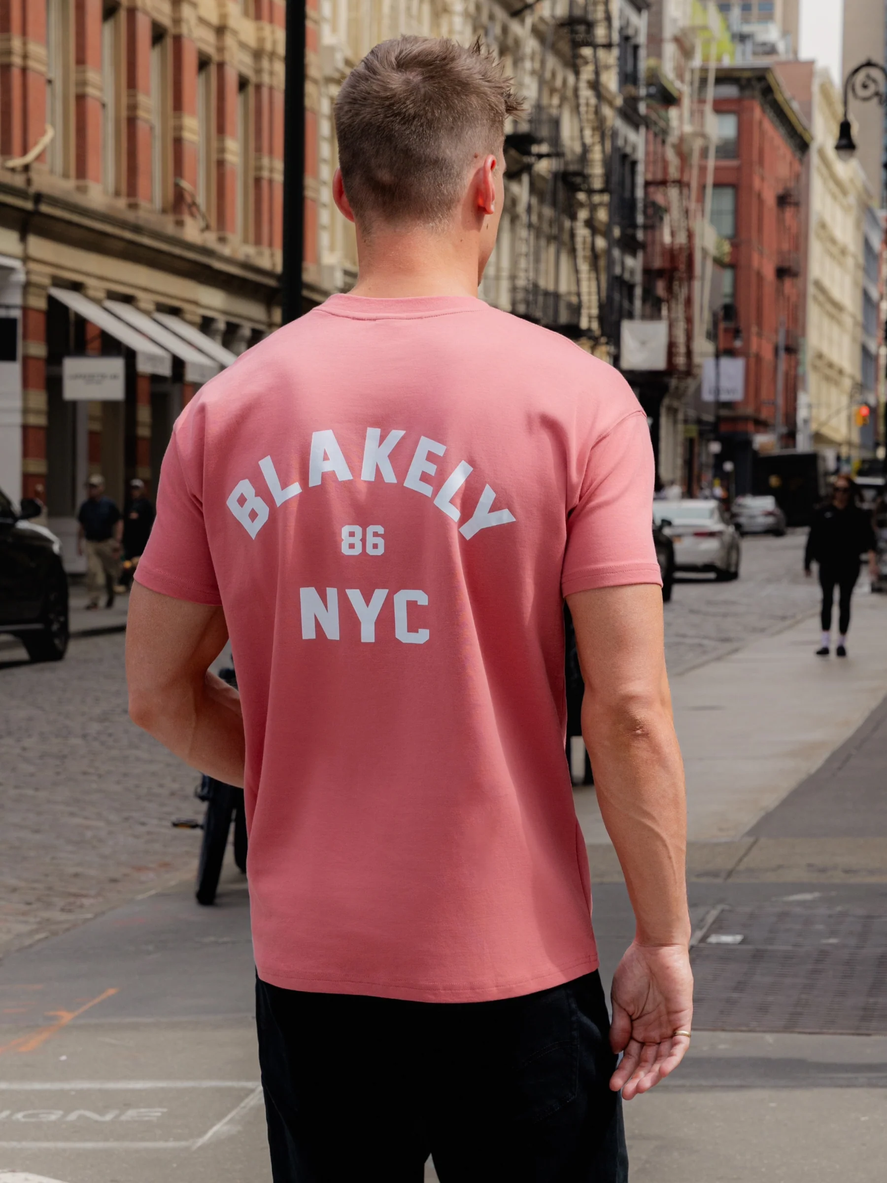 NYC Relaxed T-Shirt - Coral - Prinboxs