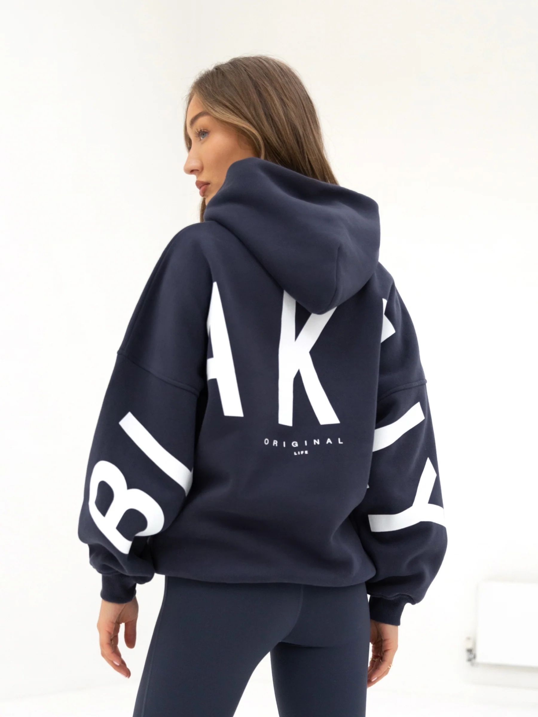 Isabel Oversized Hoodie - True Navy - Prinboxs