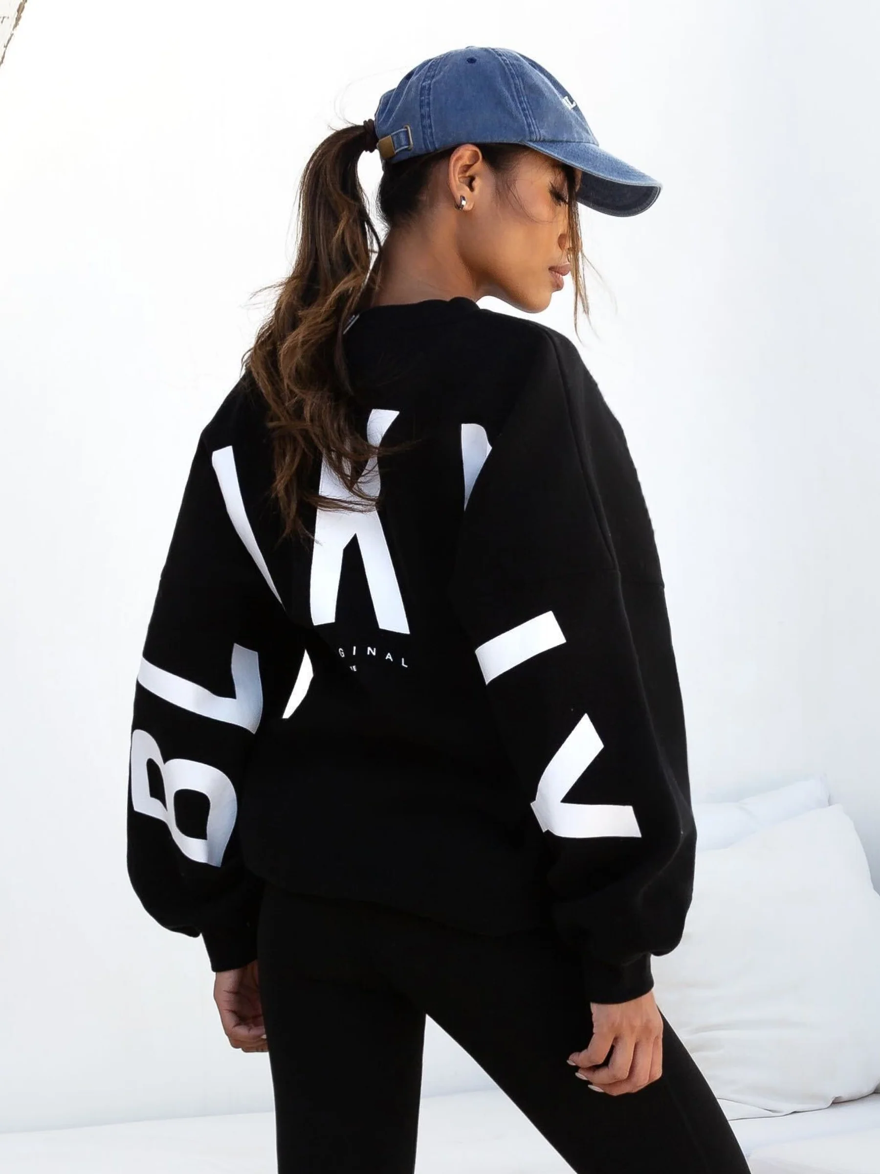 Isabel Oversized Jumper - Black - Prinboxs
