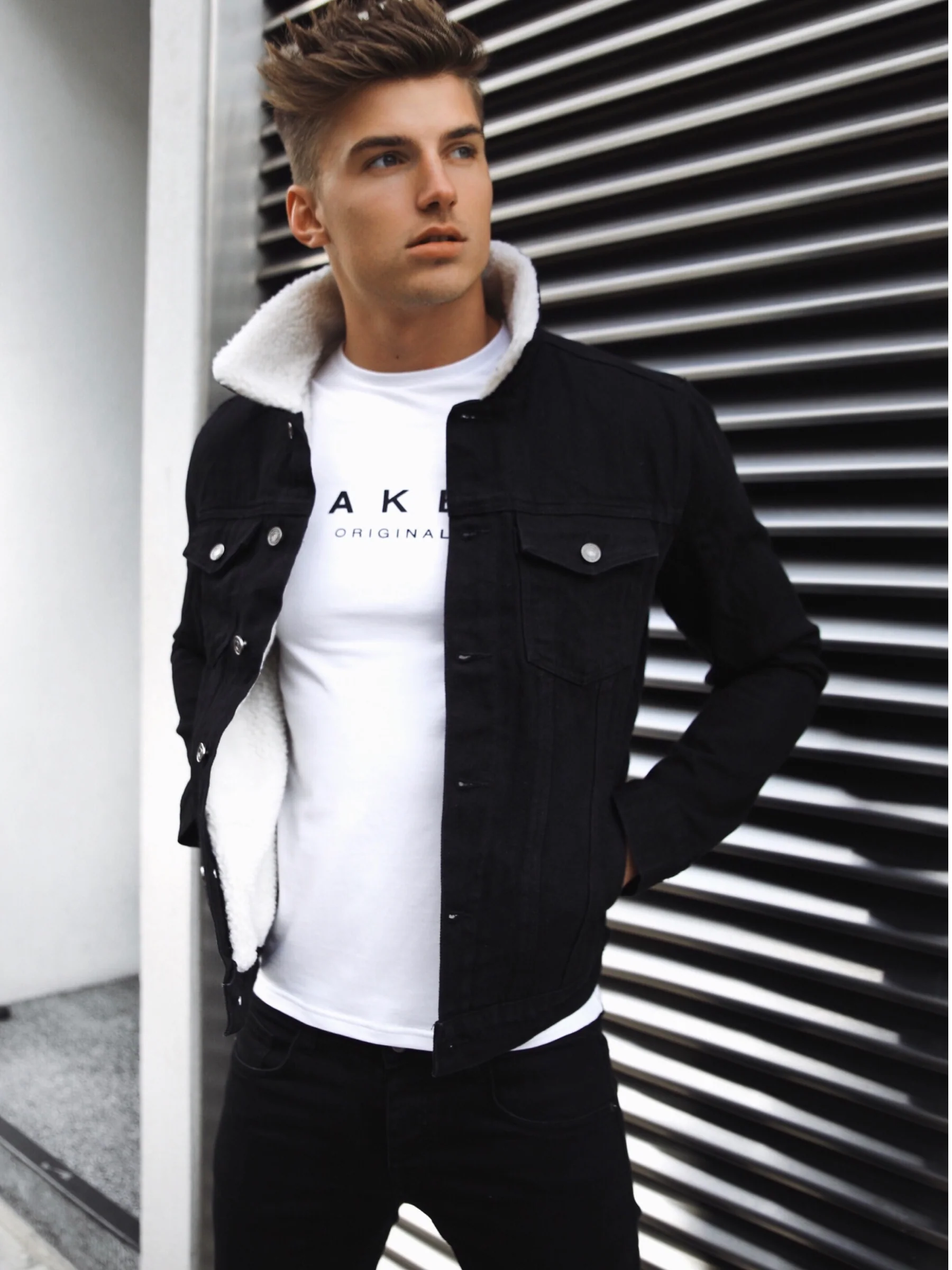 Vancouver Denim Jacket - Black - Prinboxs