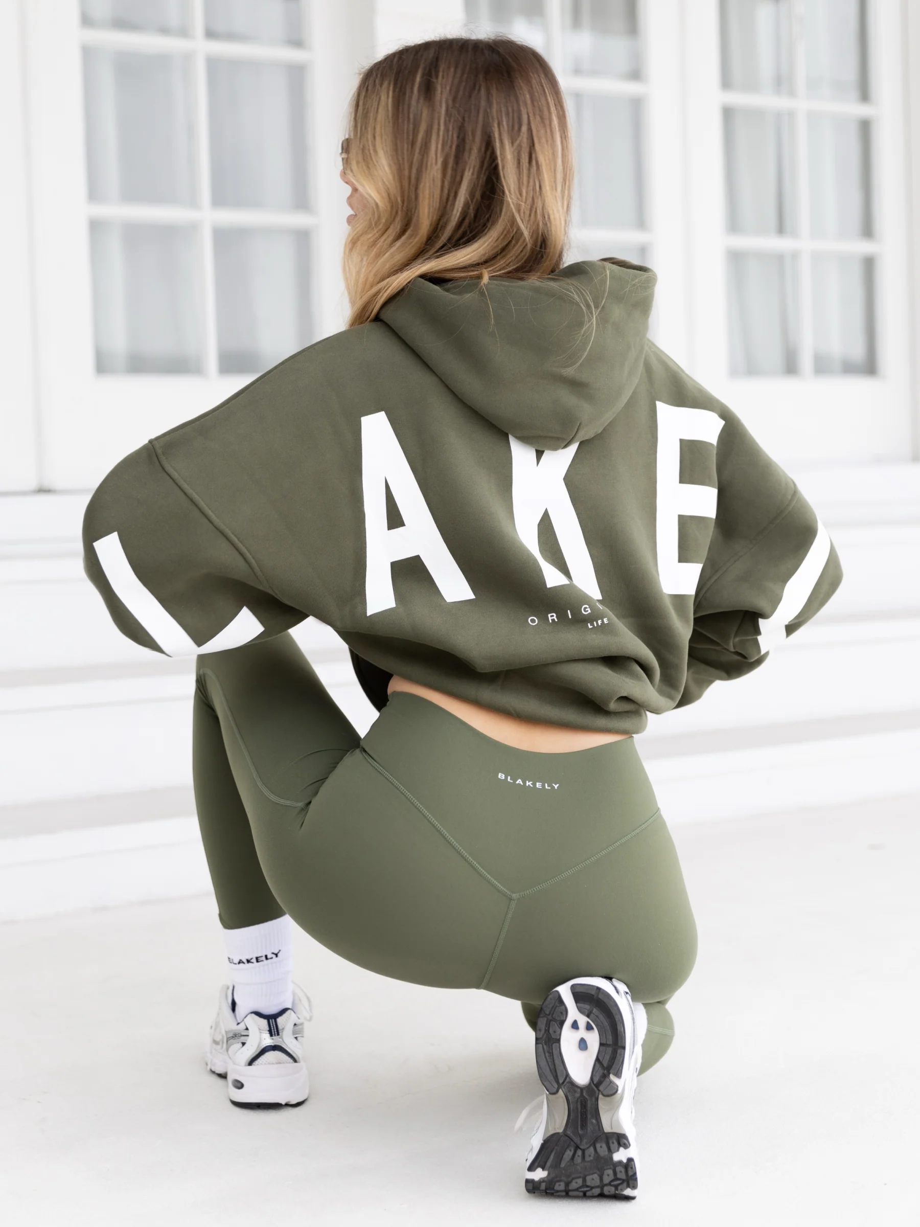 Isabel Hoodie & Leggings Set - Khaki Green - Prinboxs