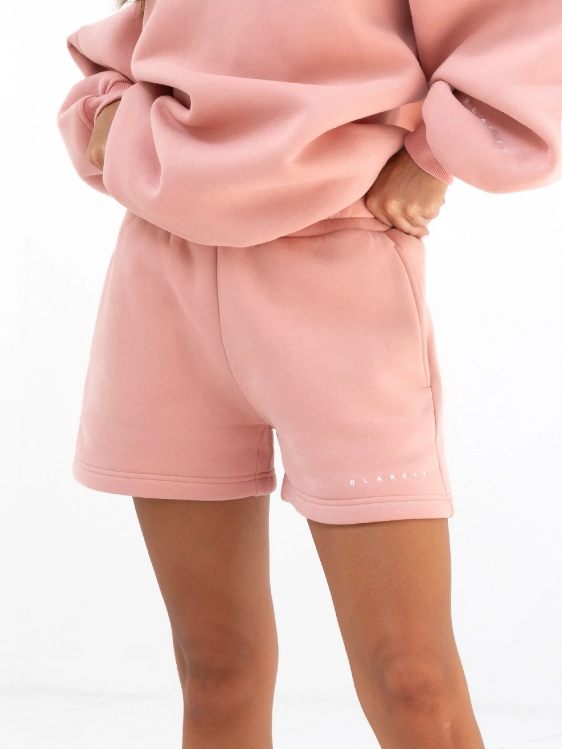 Isabel Jogger Shorts - Peach Pink - Prinboxs