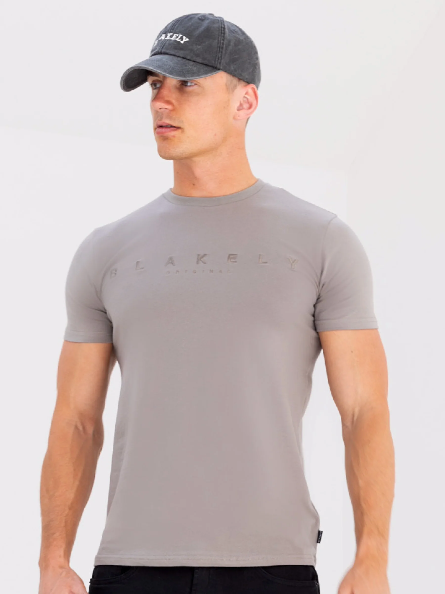 Tonal Huxon T-Shirt - Neutral Grey - Prinboxs