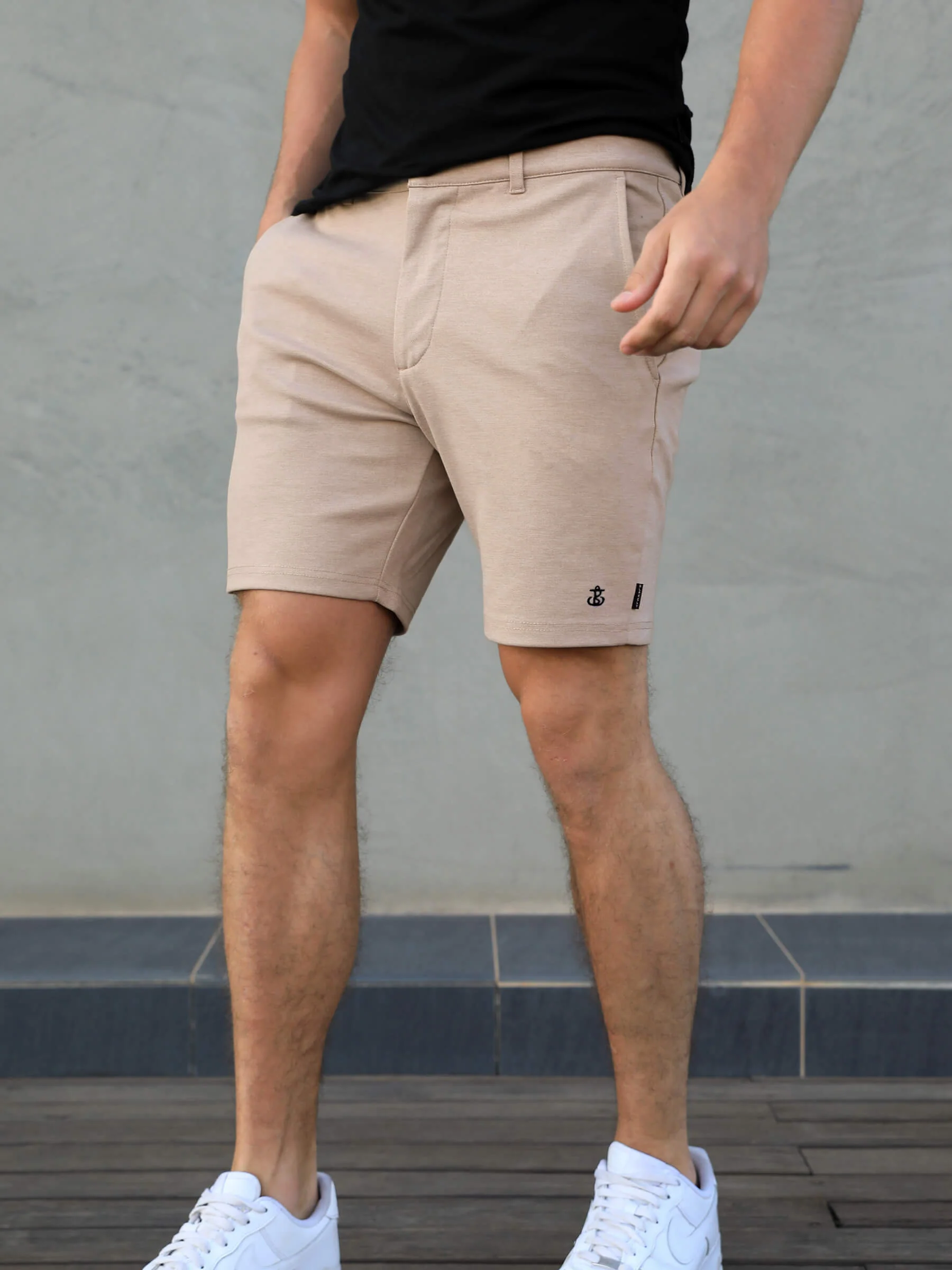 Sorrento Shorts - Sand - Prinboxs