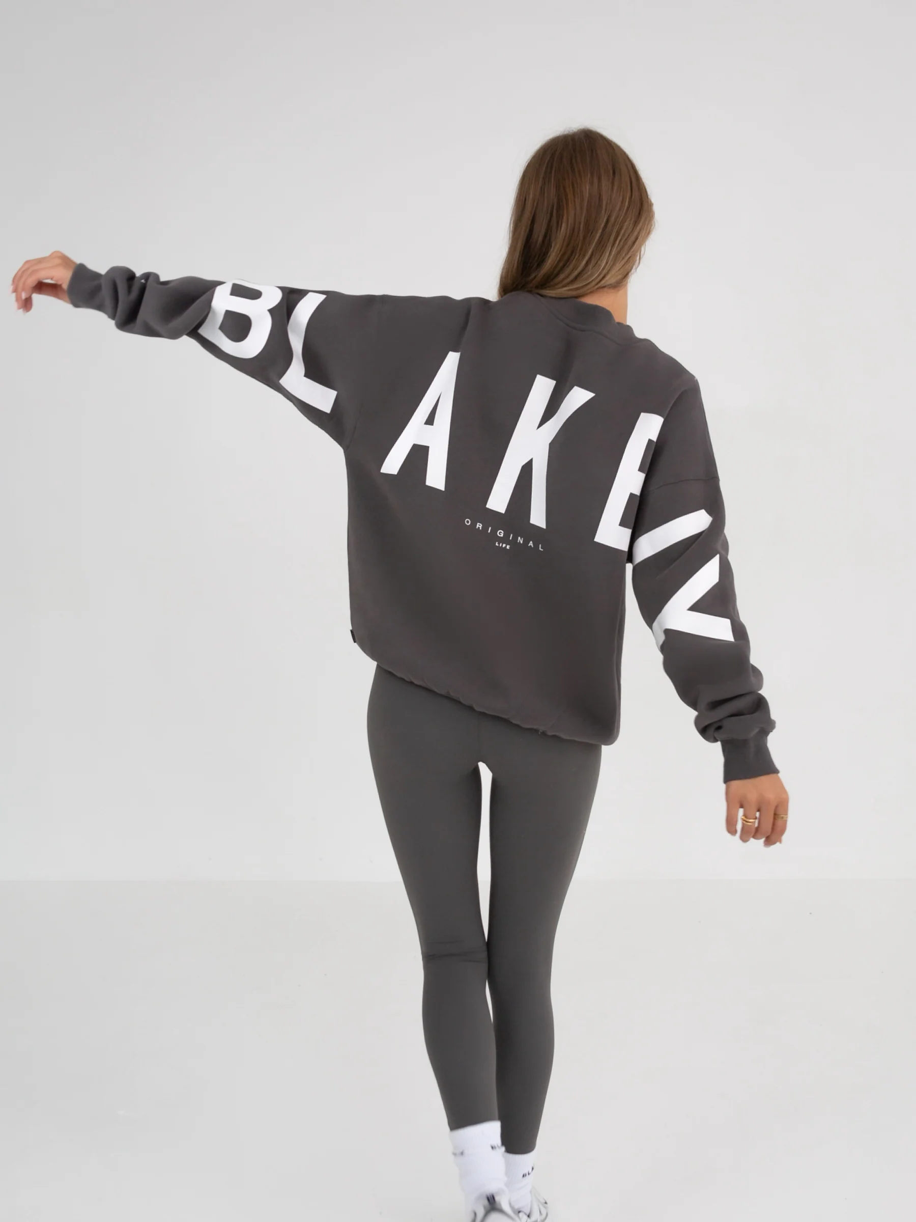 Isabel Oversized Jumper - Charcoal - Prinboxs