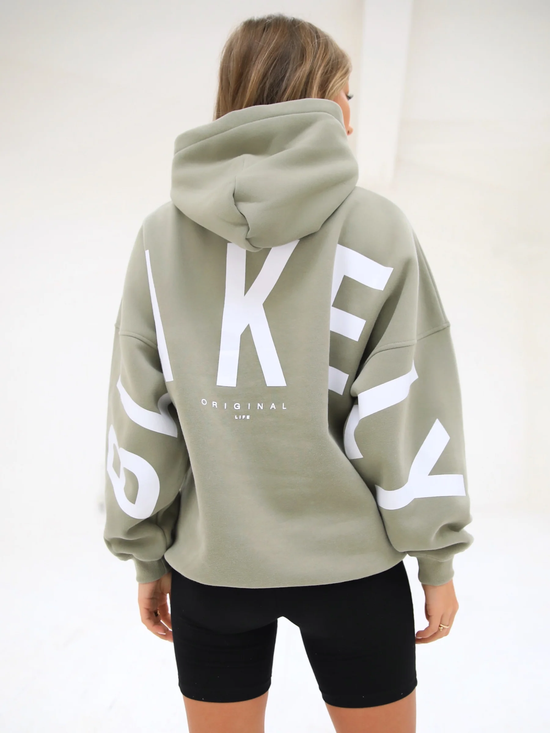 Isabel Oversized Hoodie - Olive - Prinboxs