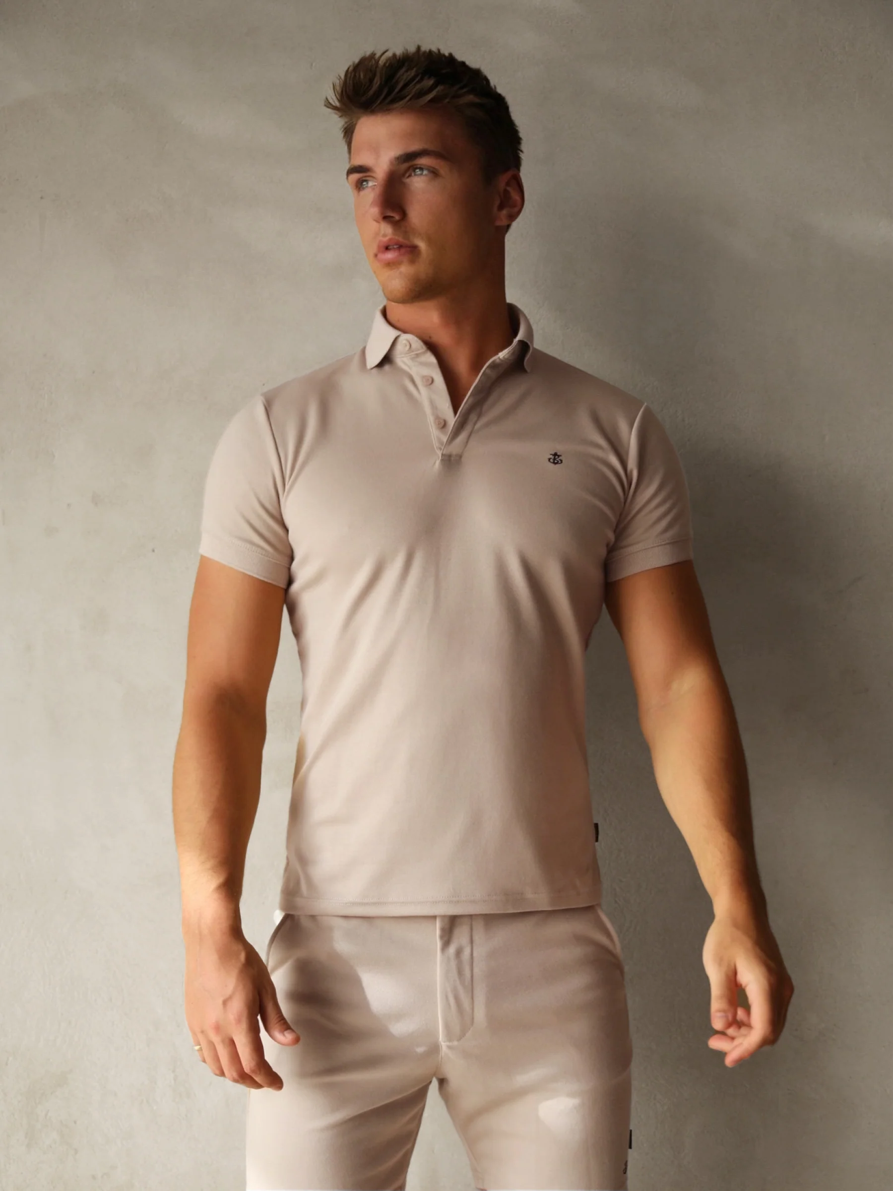 Sorrento Polo Shirt - Sand - Prinboxs