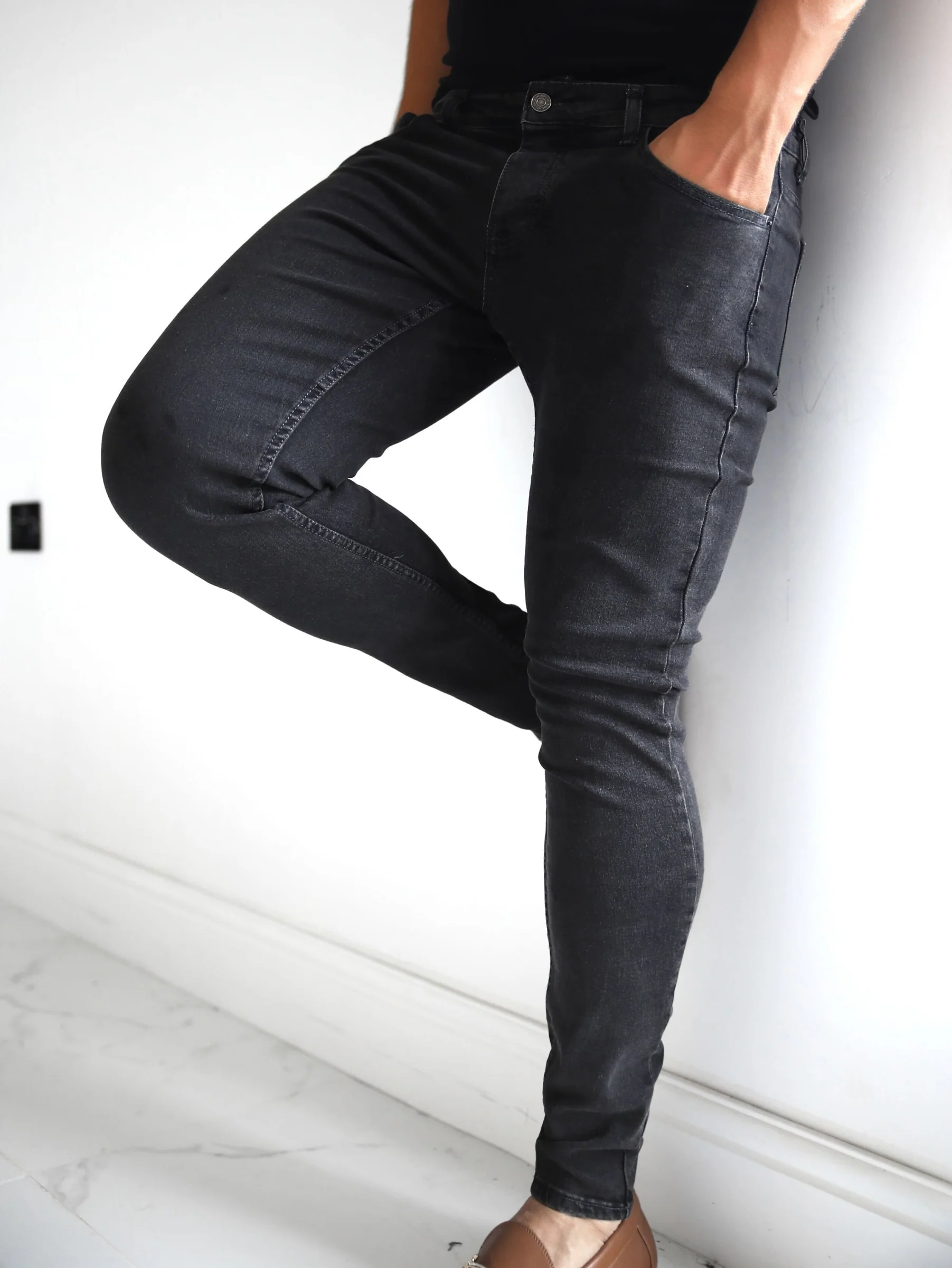 Vol. 7 Skinny Jeans - Charcoal - Prinboxs