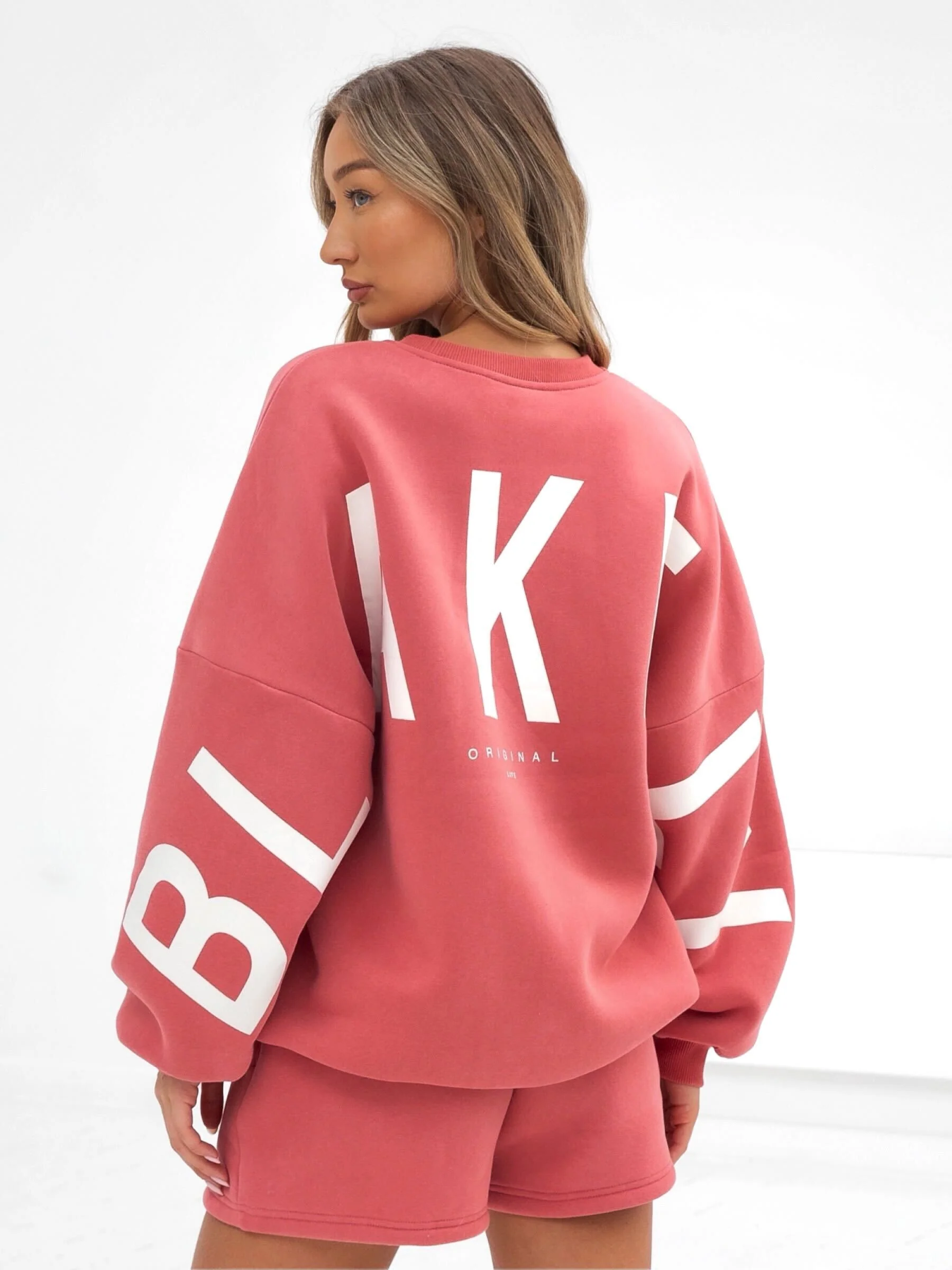 Isabel Oversized Jumper - Sunrise Coral - Prinboxs