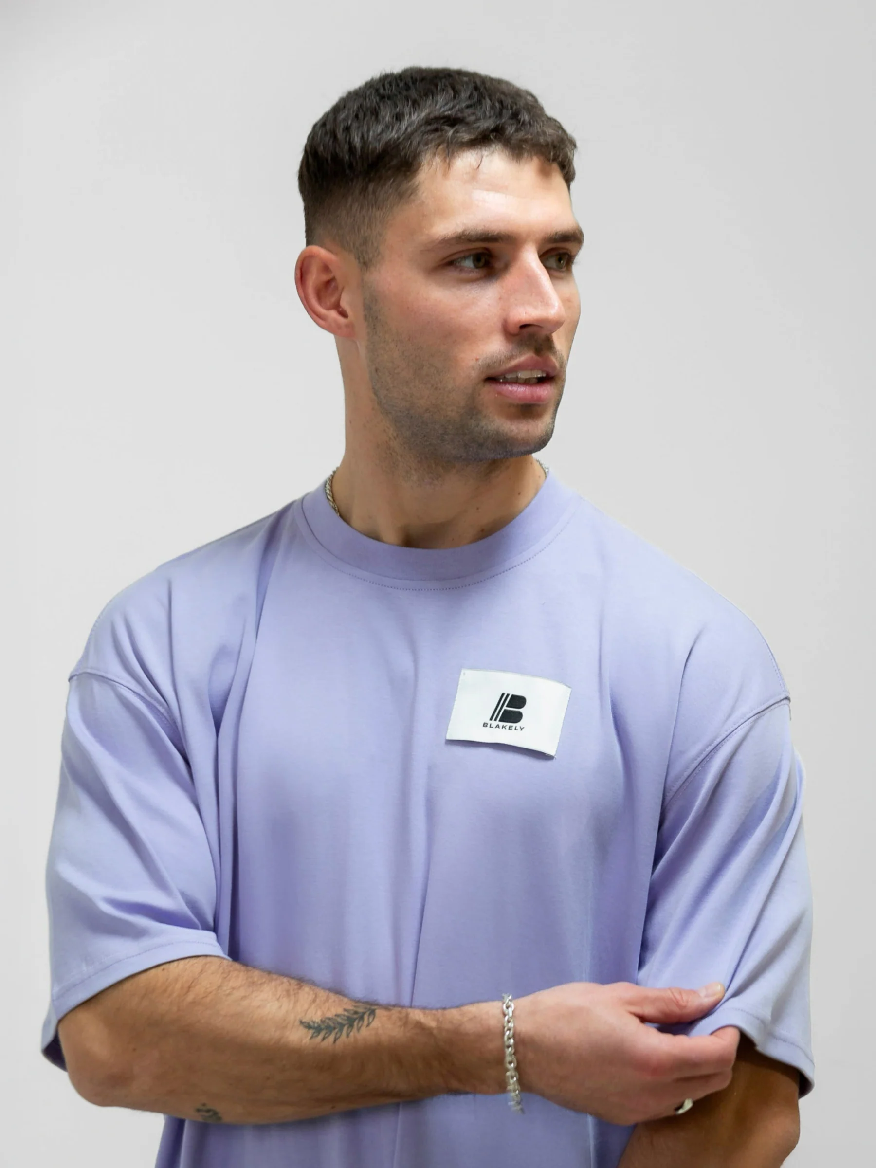 Apex Label Relaxed T-Shirt - Lilac - Prinboxs