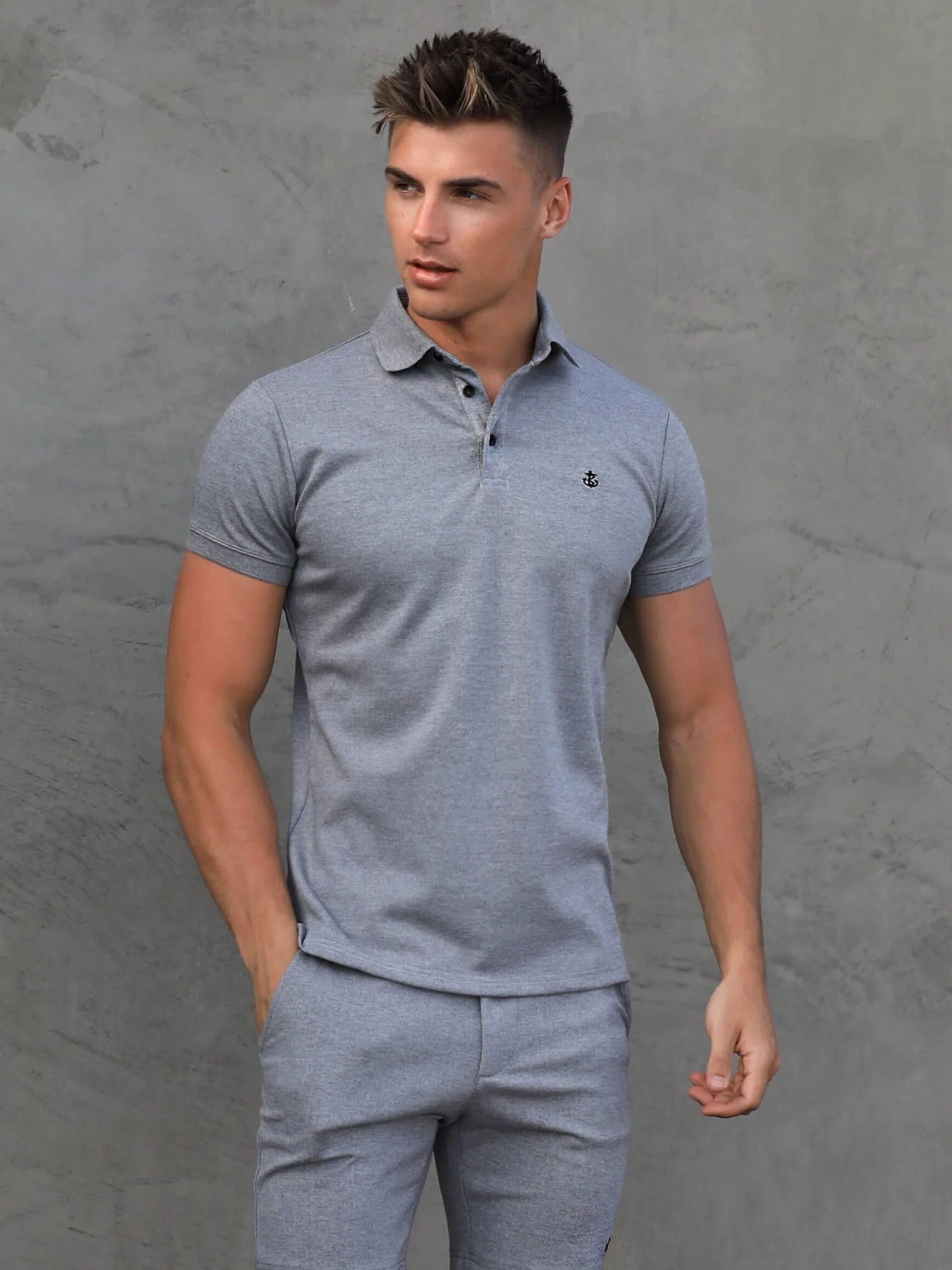 Sorrento Polo - Grey - Prinboxs