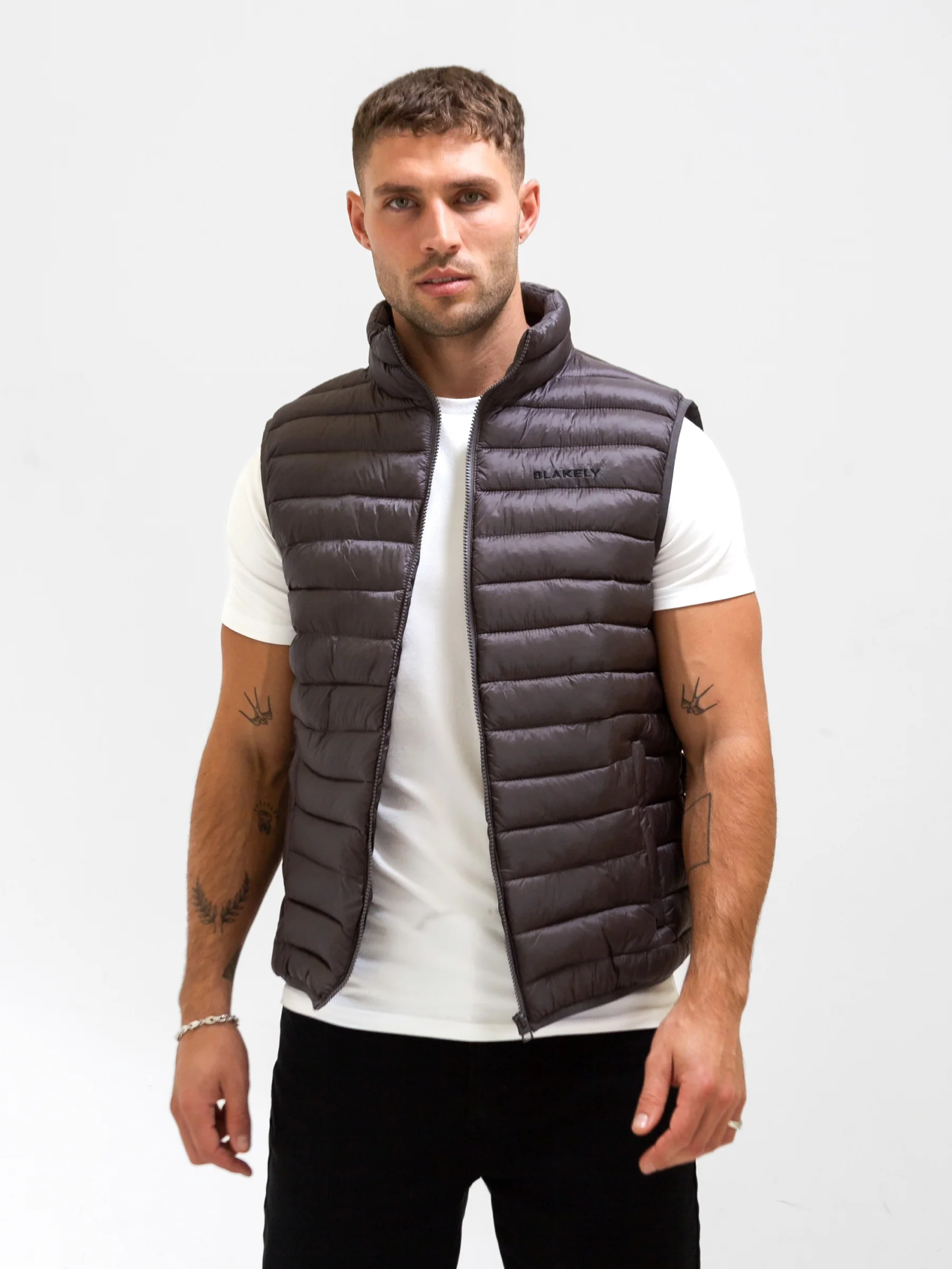 Ellis Lightweight Gilet - Charcoal - Prinboxs
