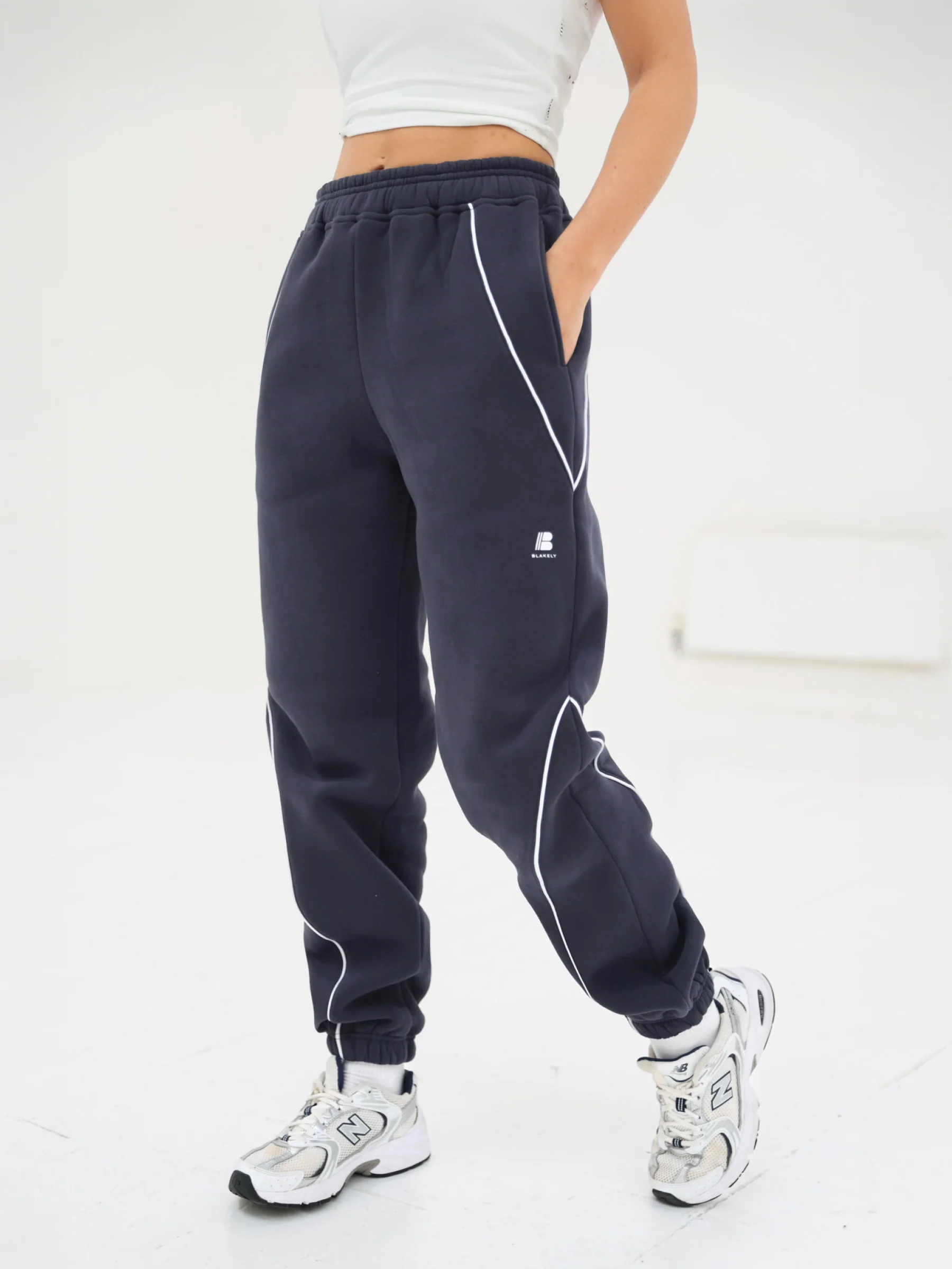 Seam Sweatpants - True Navy - Prinboxs