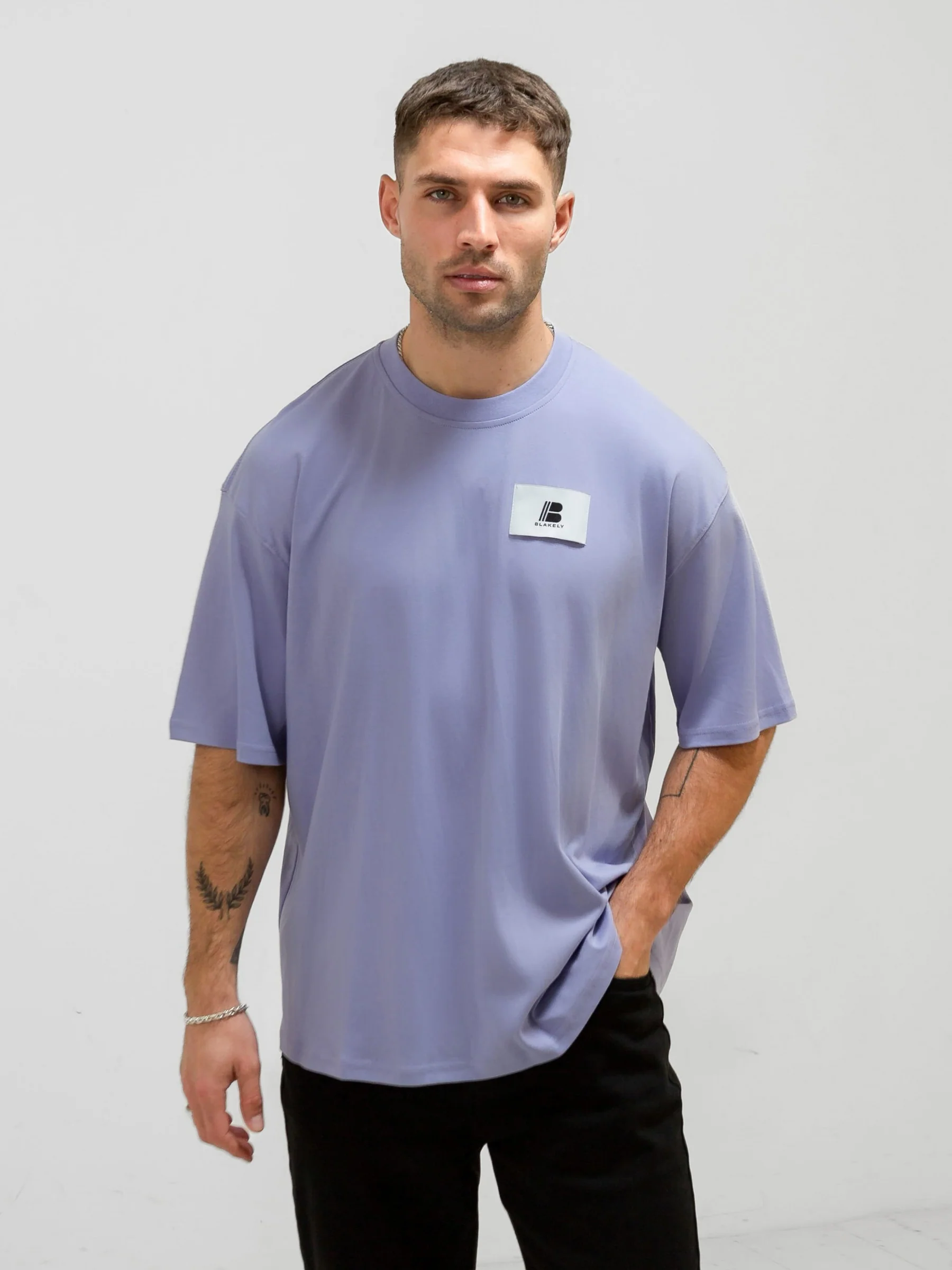 Apex Label Relaxed T-Shirt - Lilac - Prinboxs