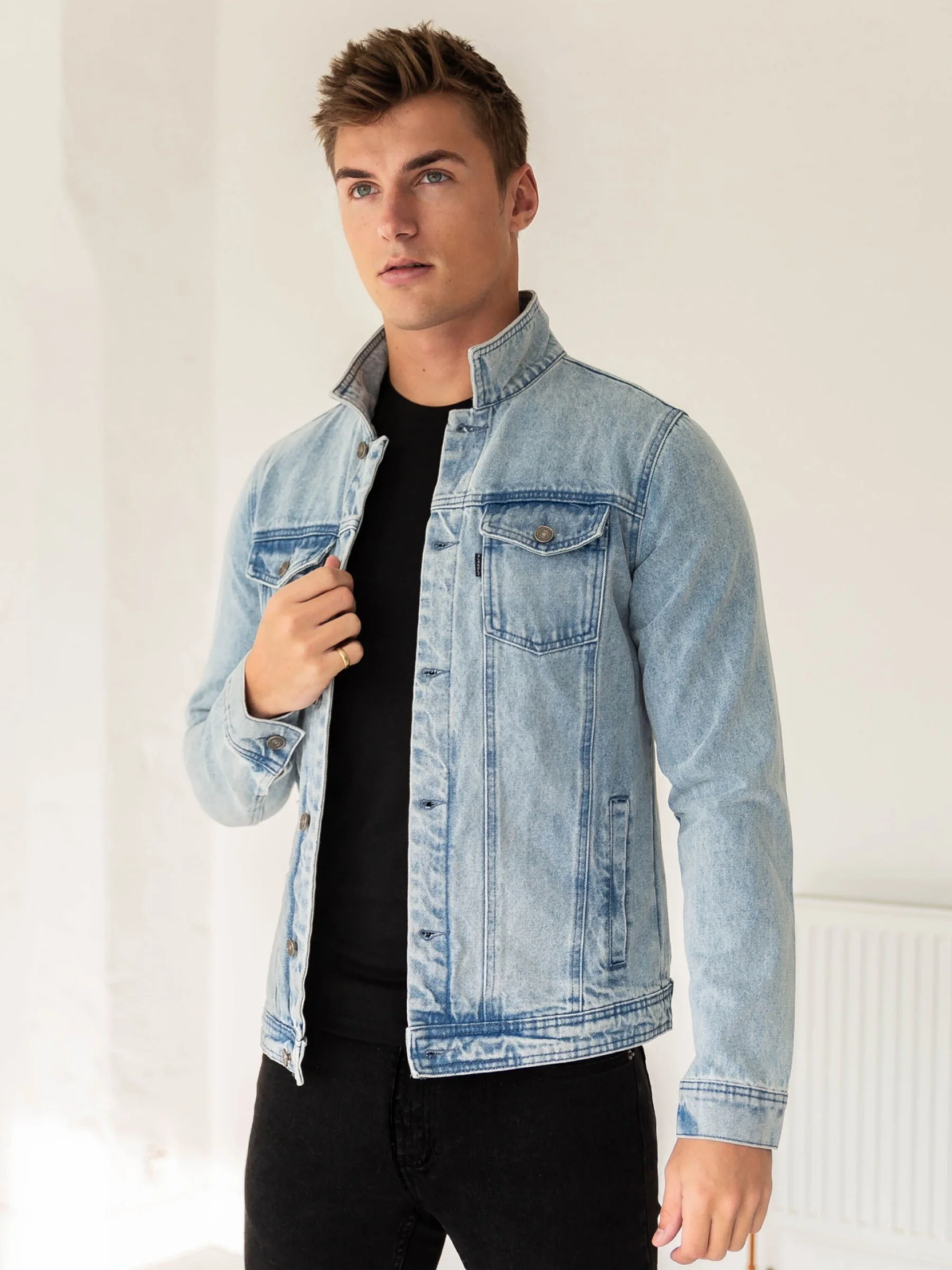 Brooklyn Denim Jacket - Blue - Prinboxs
