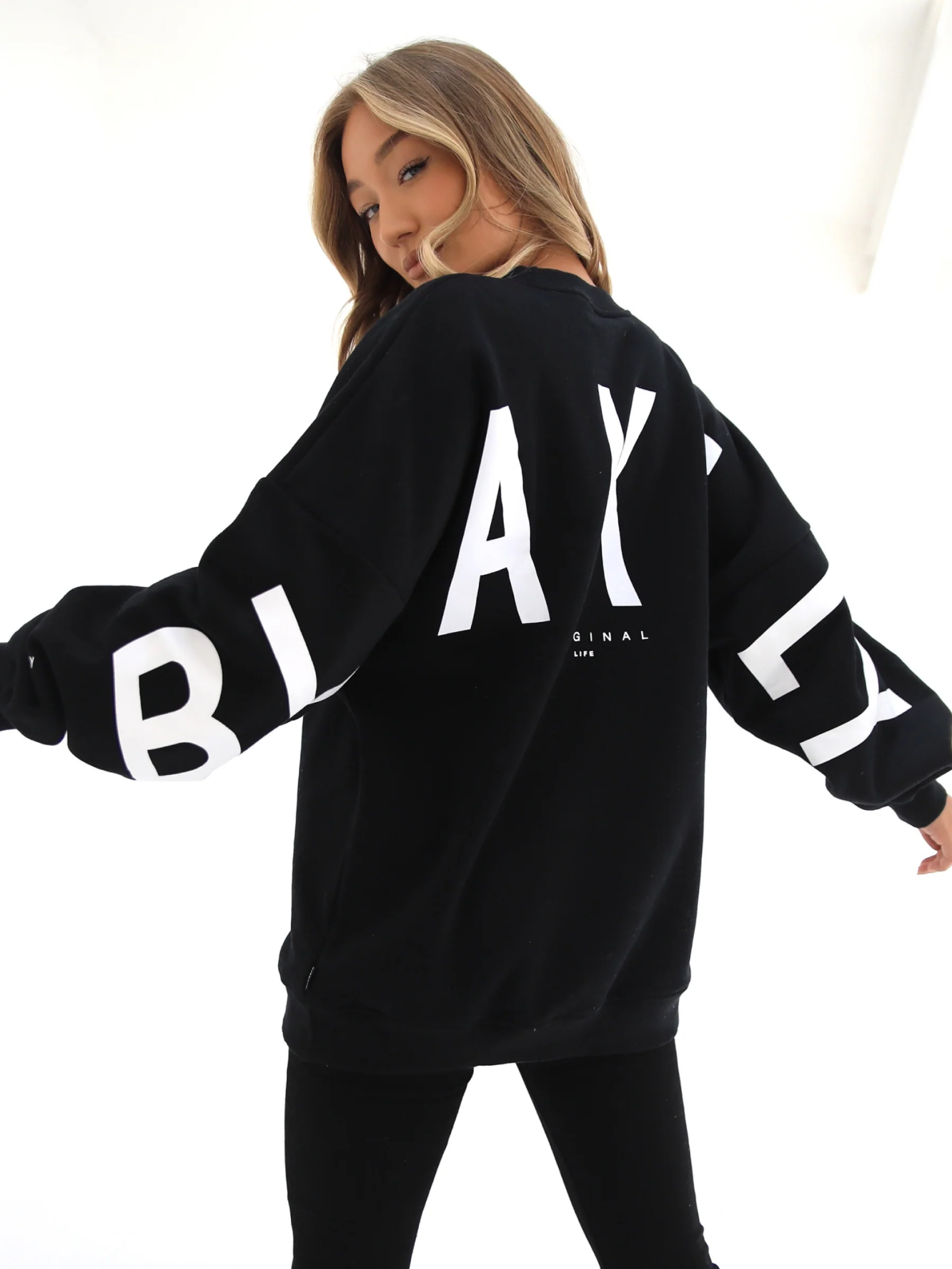 Isabel Oversized Jumper - Black - Prinboxs