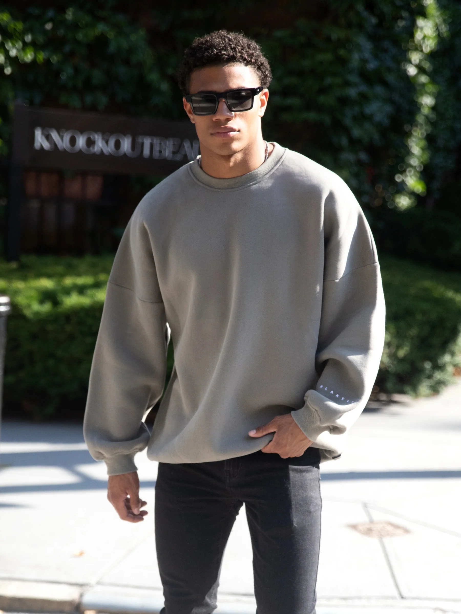 Idris Oversized Jumper - Safari Green - Prinboxs