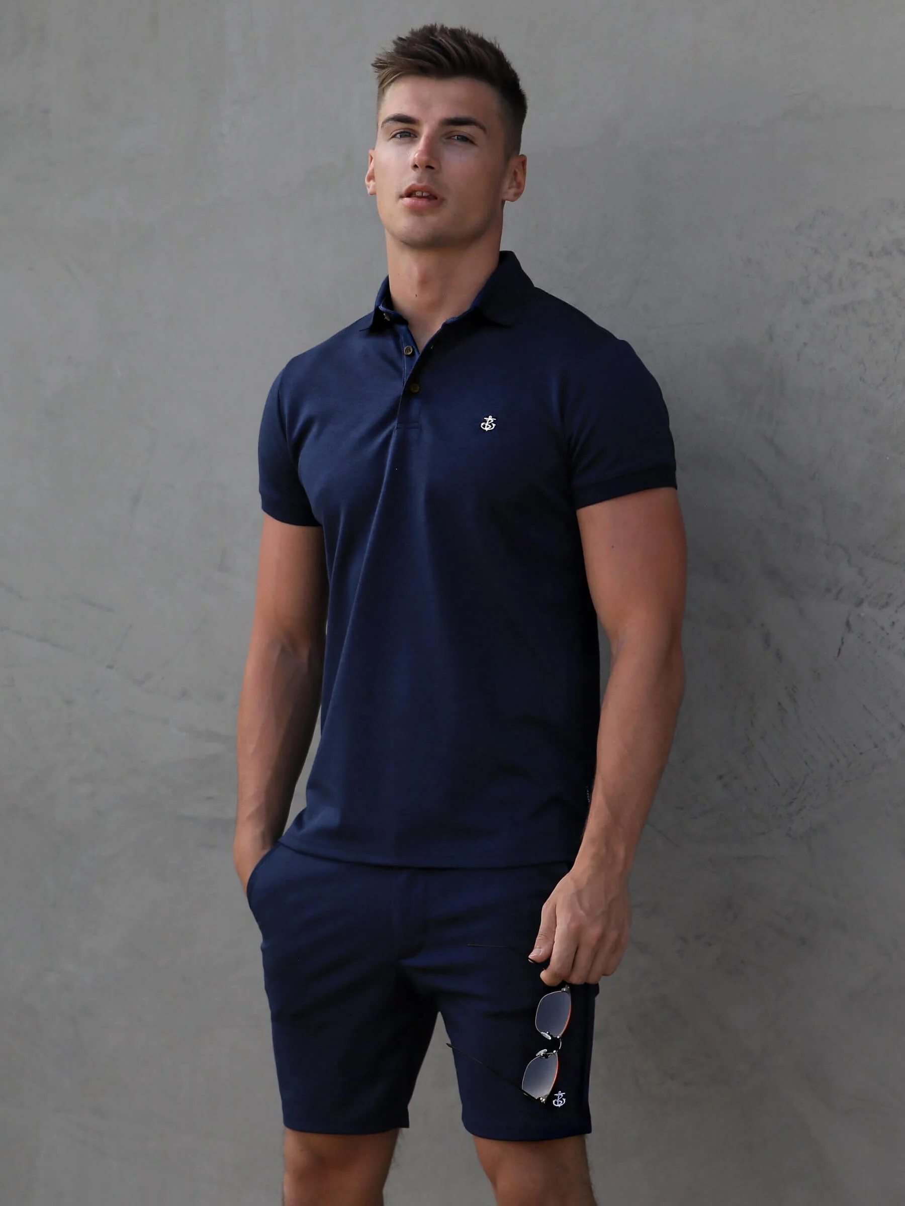 Sorrento Polo Shirt - Navy - Prinboxs