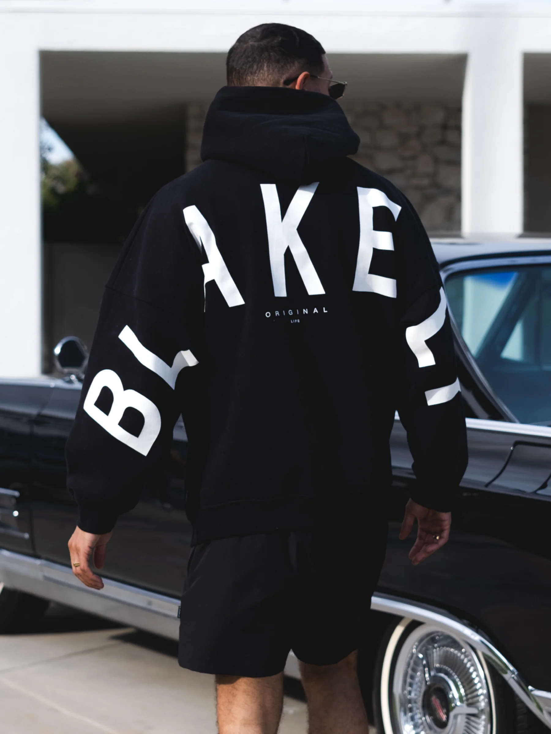 Idris Oversized Hoodie - Black - Prinboxs