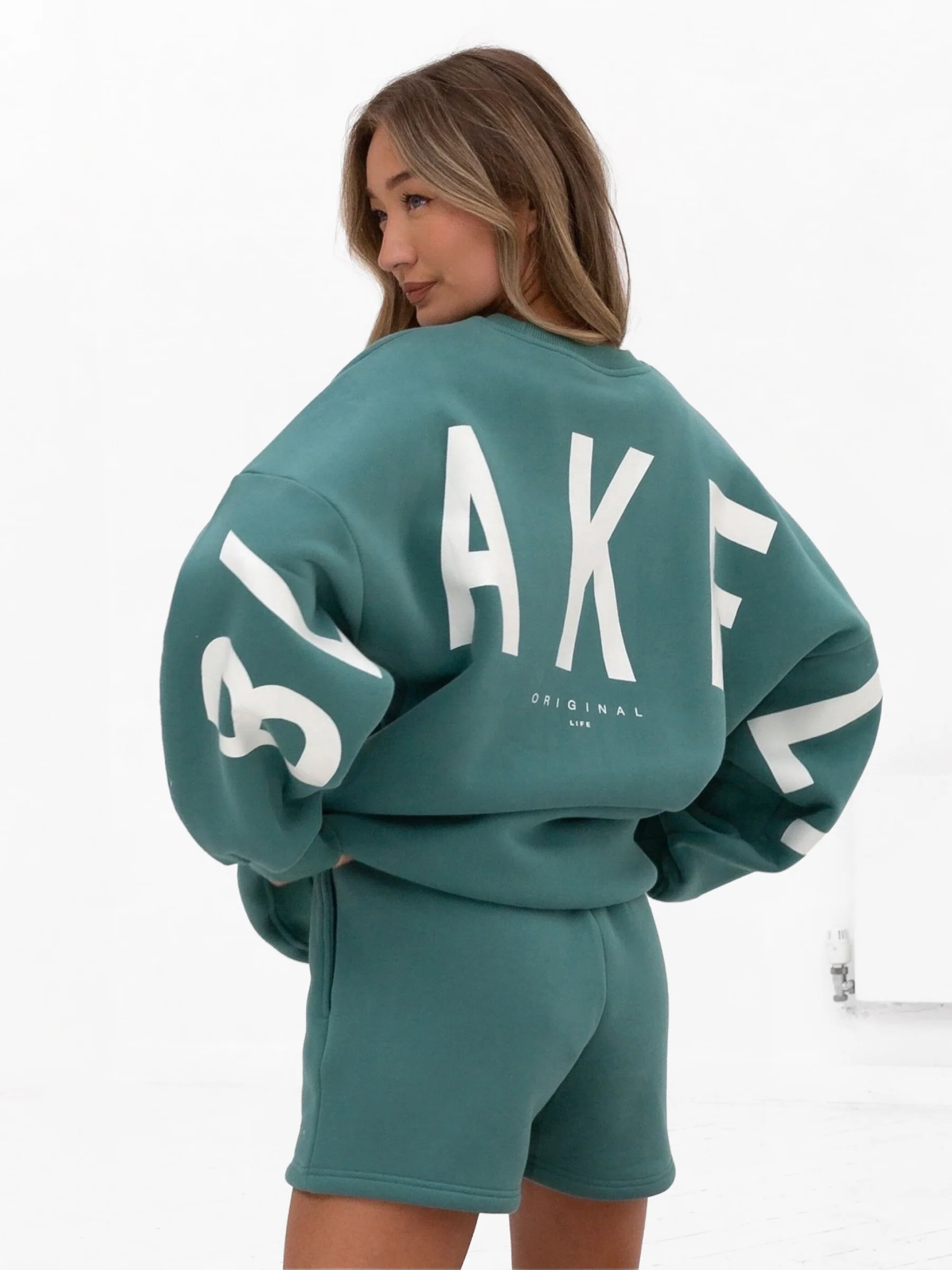 Isabel Oversized Jumper - Dusty Teal - Prinboxs