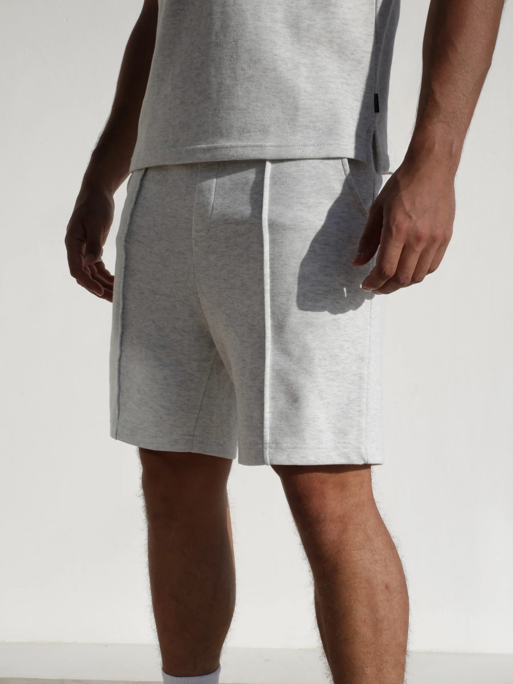 Verona Shorts - Marl White - Prinboxs