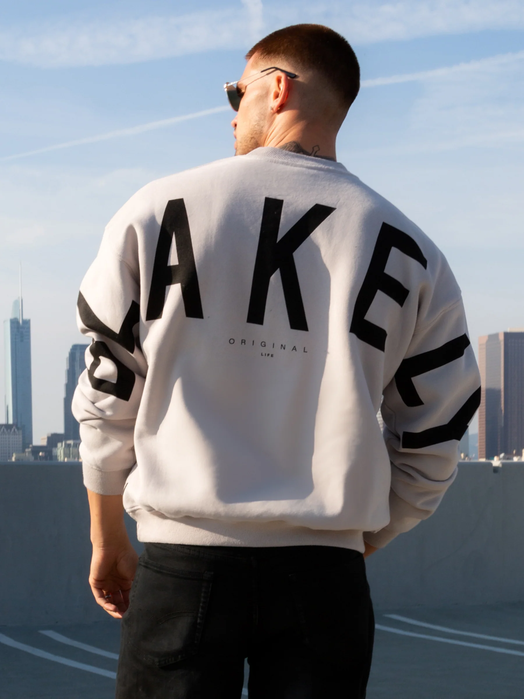 Idris Oversized Jumper - Stone - Prinboxs