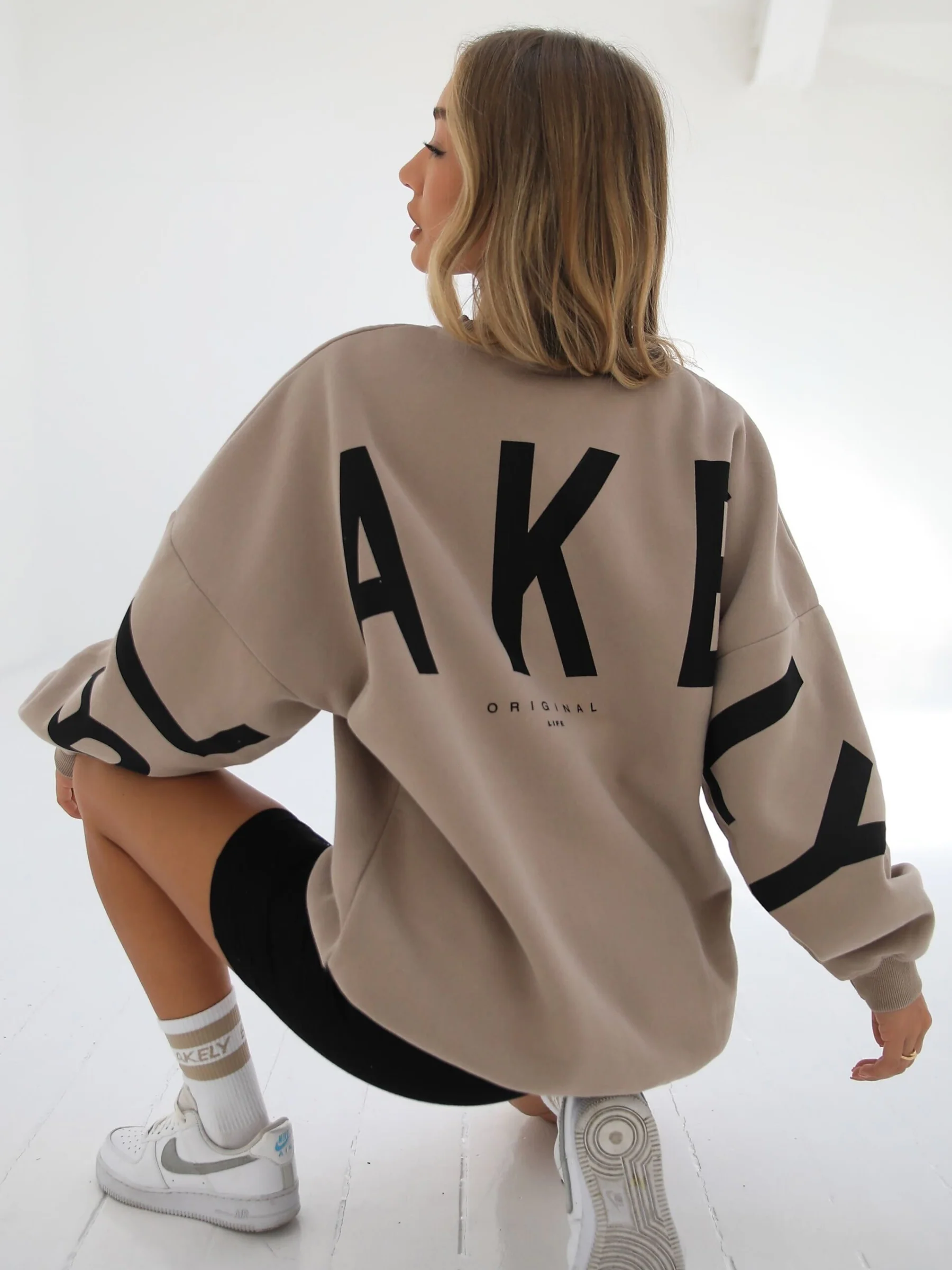 Isabel Oversized Jumper - Tan - Prinboxs