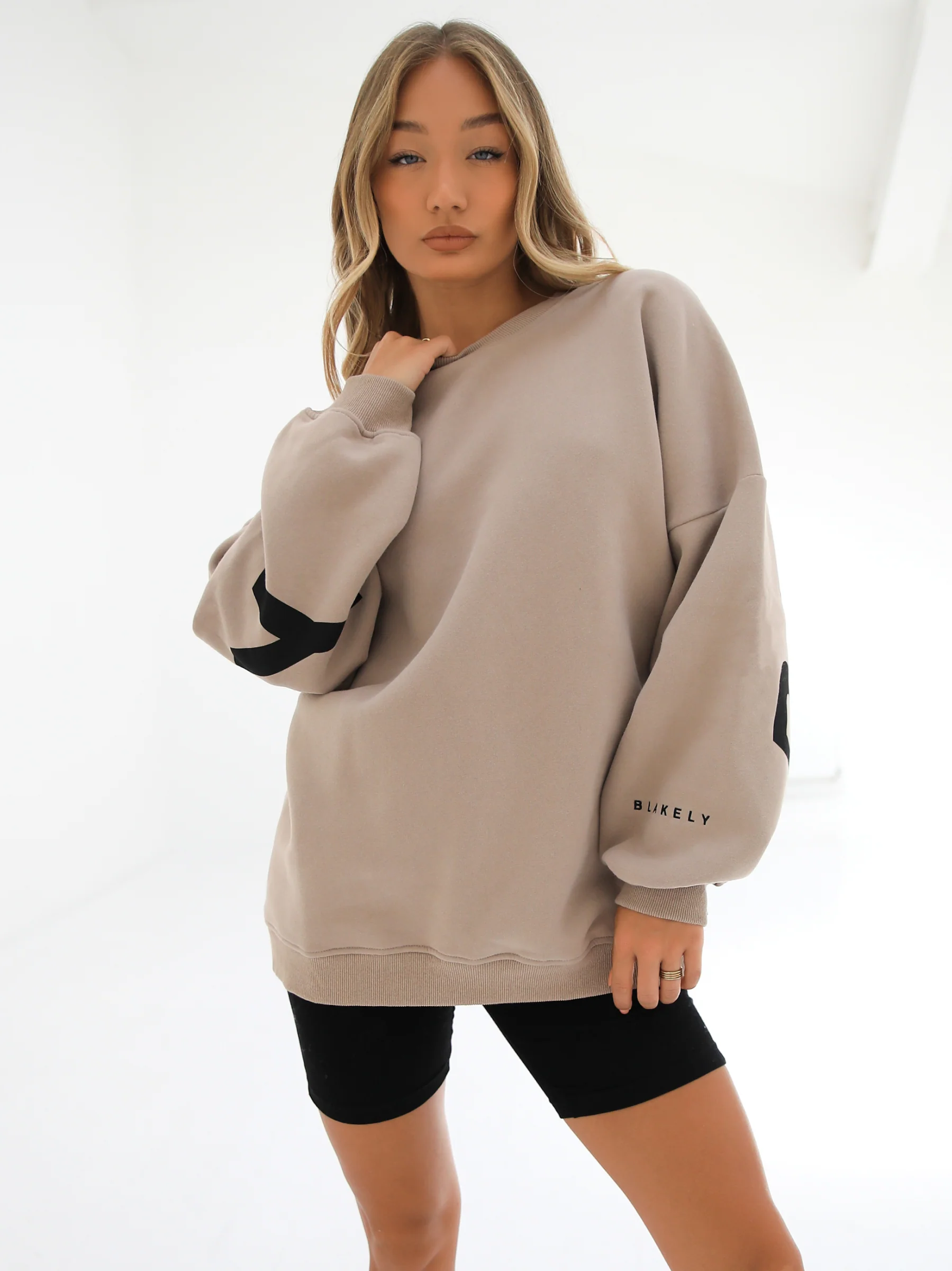 Isabel Oversized Jumper - Tan - Prinboxs