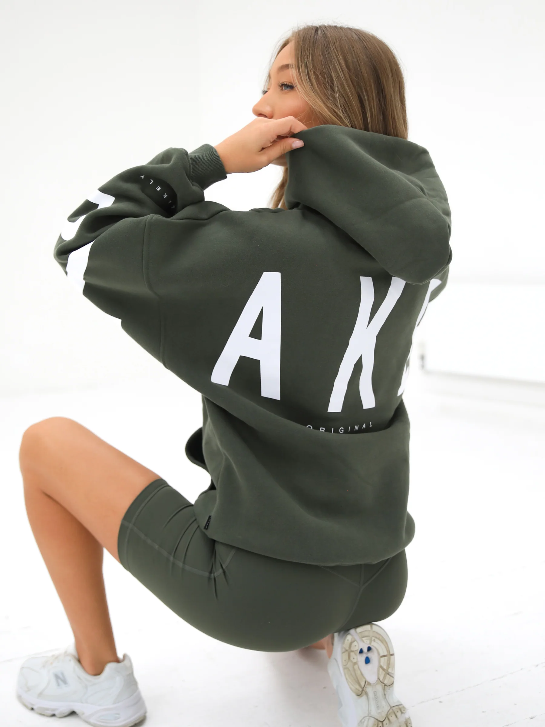 Isabel Oversized Hoodie - Khaki Green - Prinboxs