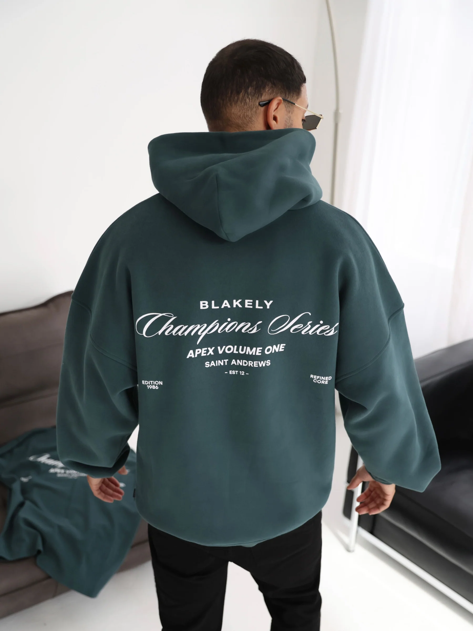 Champions Relaxed Hoodie - Teal Green - Prinboxs
