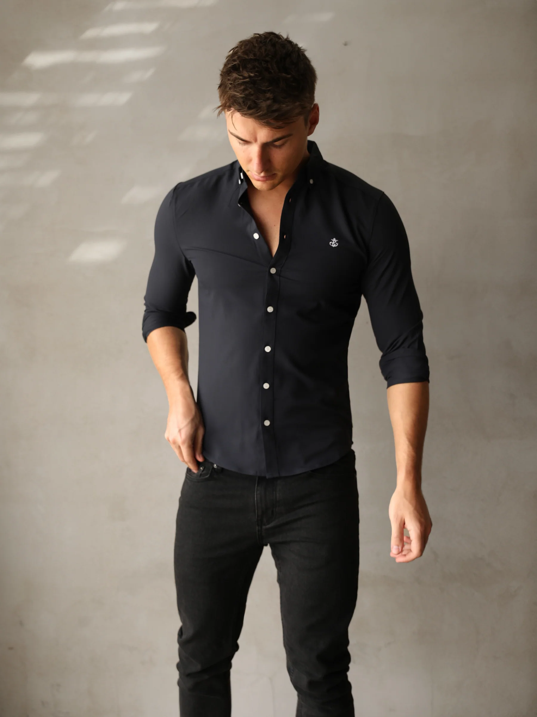 Calcata Shirt - Dark Navy - Prinboxs
