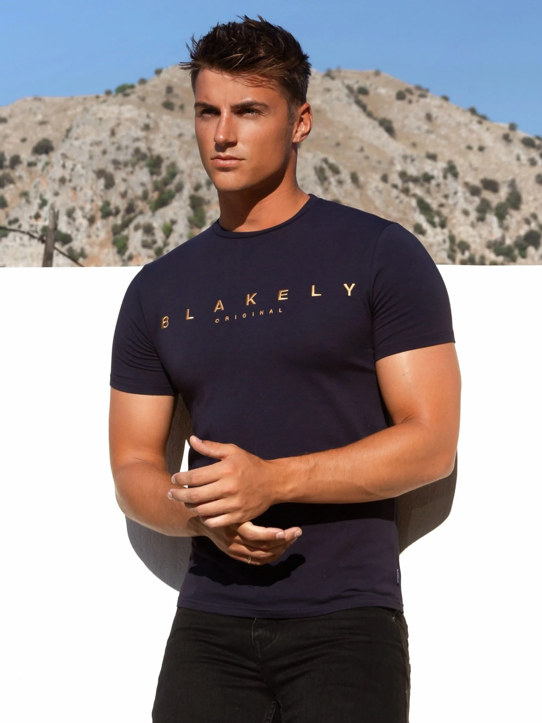 Imola T-Shirt - Navy - Prinboxs