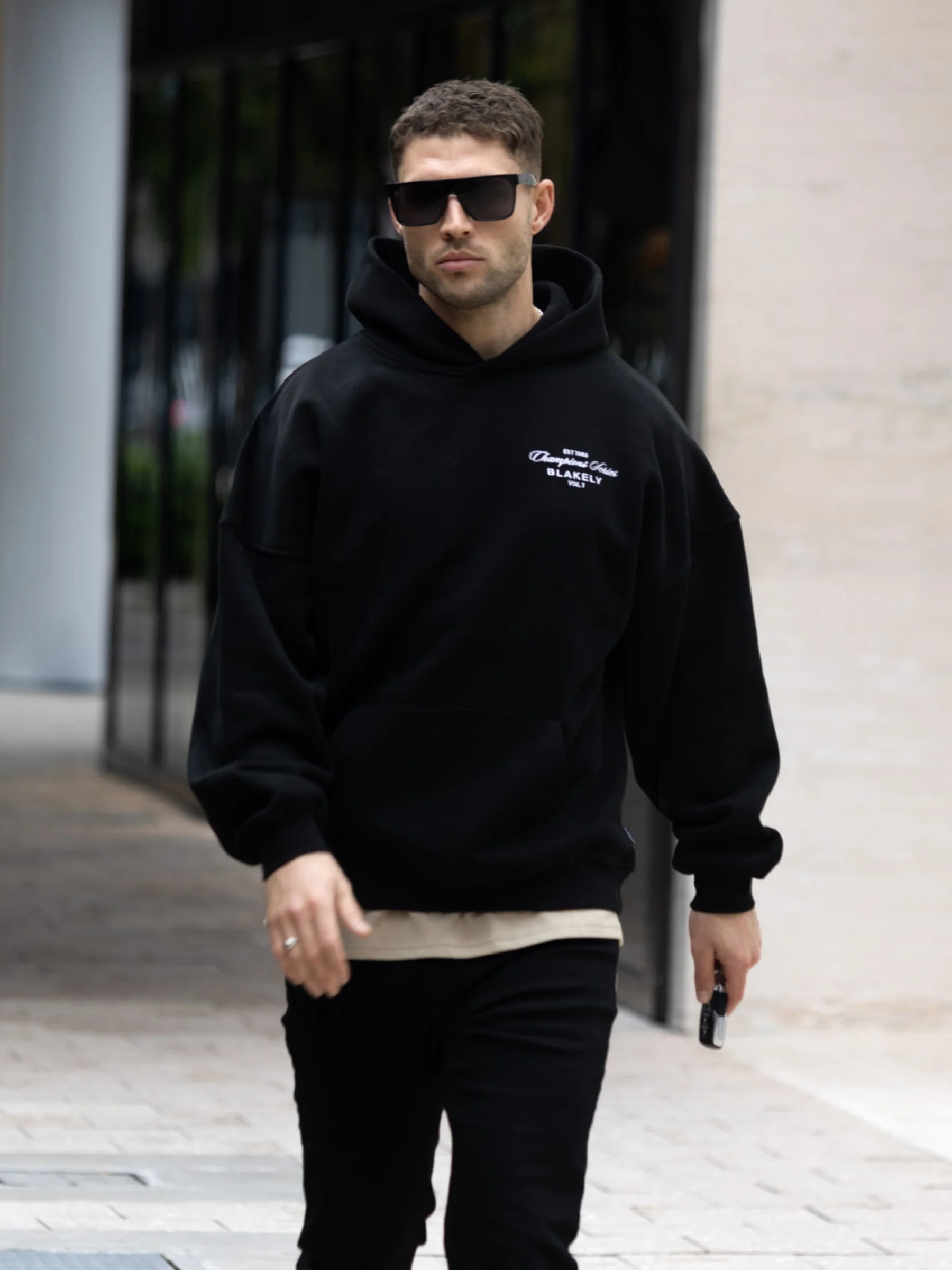 Champions Relaxed Hoodie - Black - Prinboxs