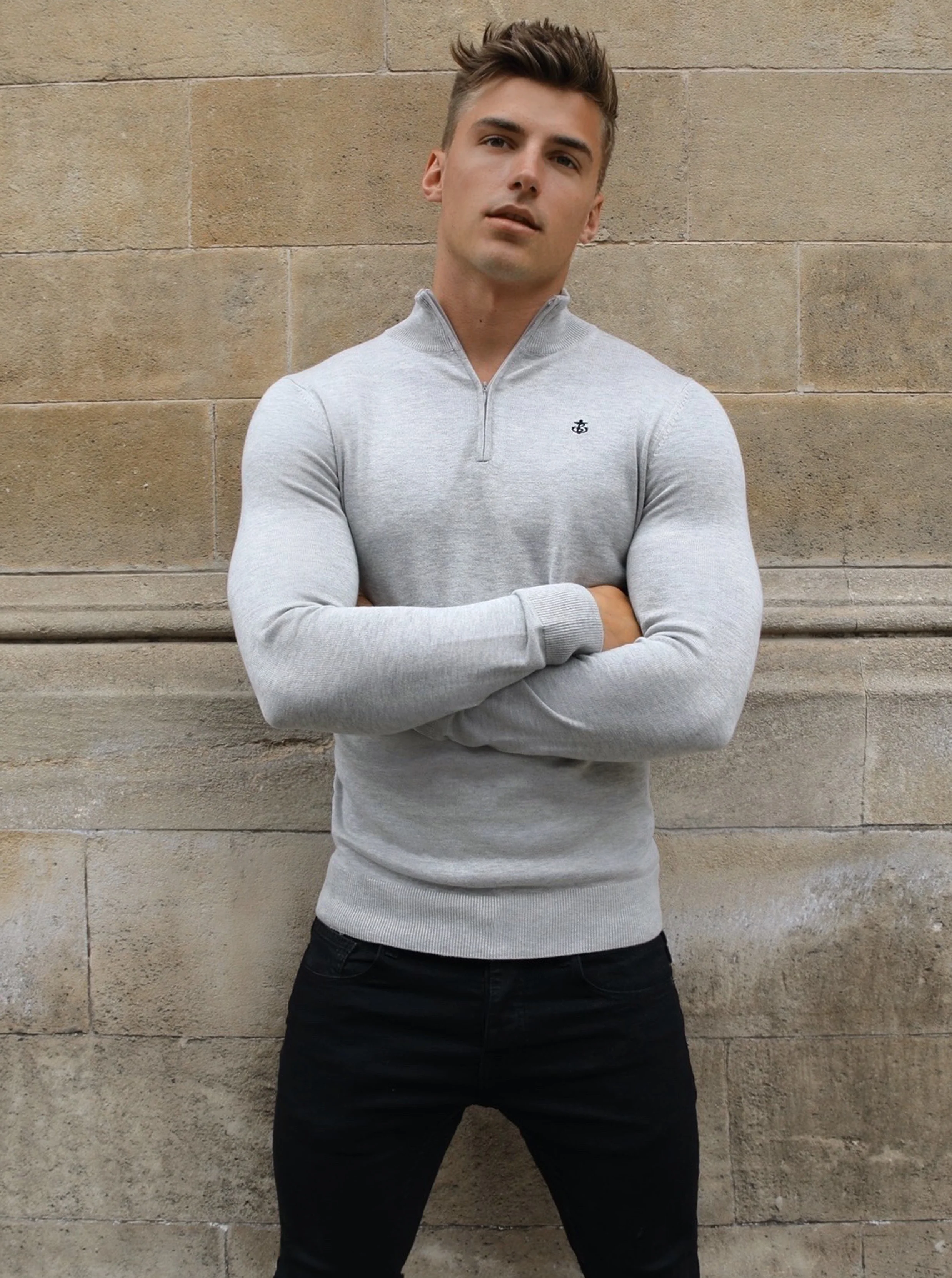Oxbridge Jumper - Grey - Prinboxs