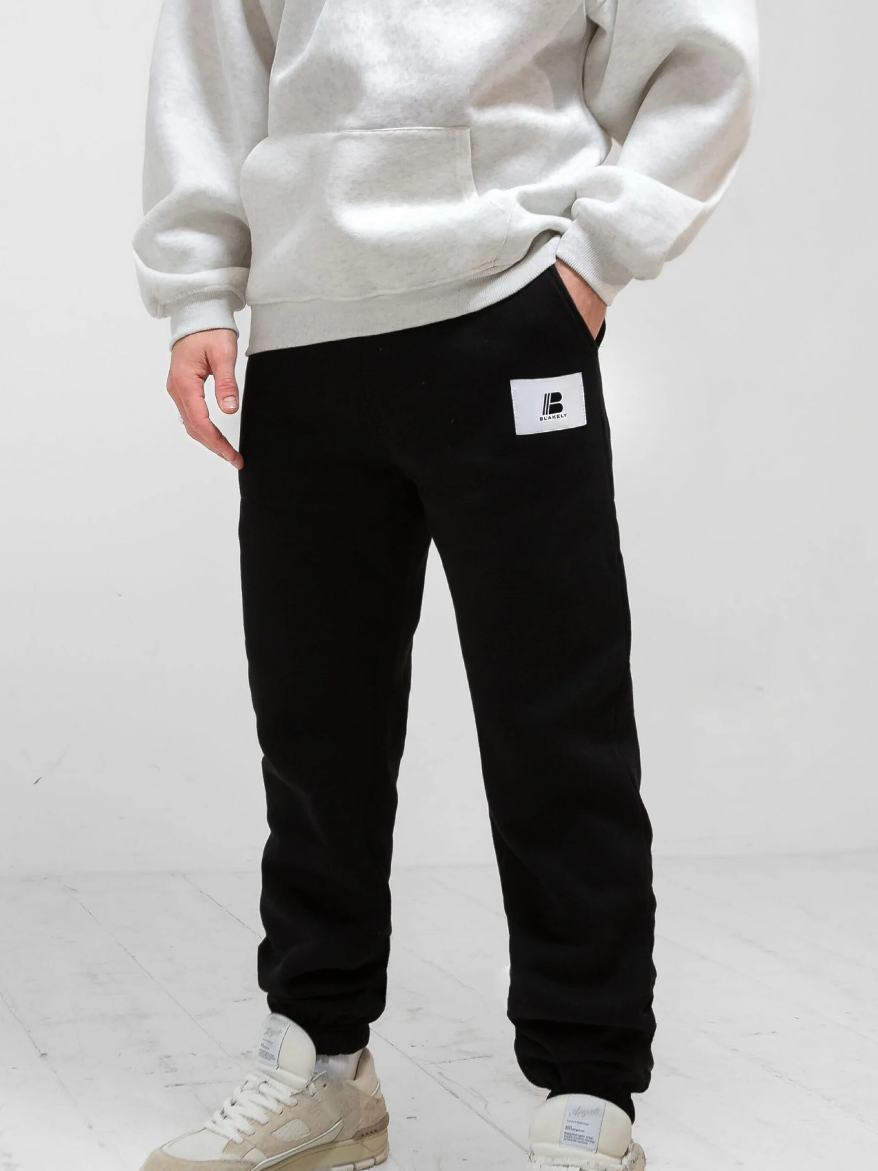 Apex Label Sweatpants - Black - Prinboxs