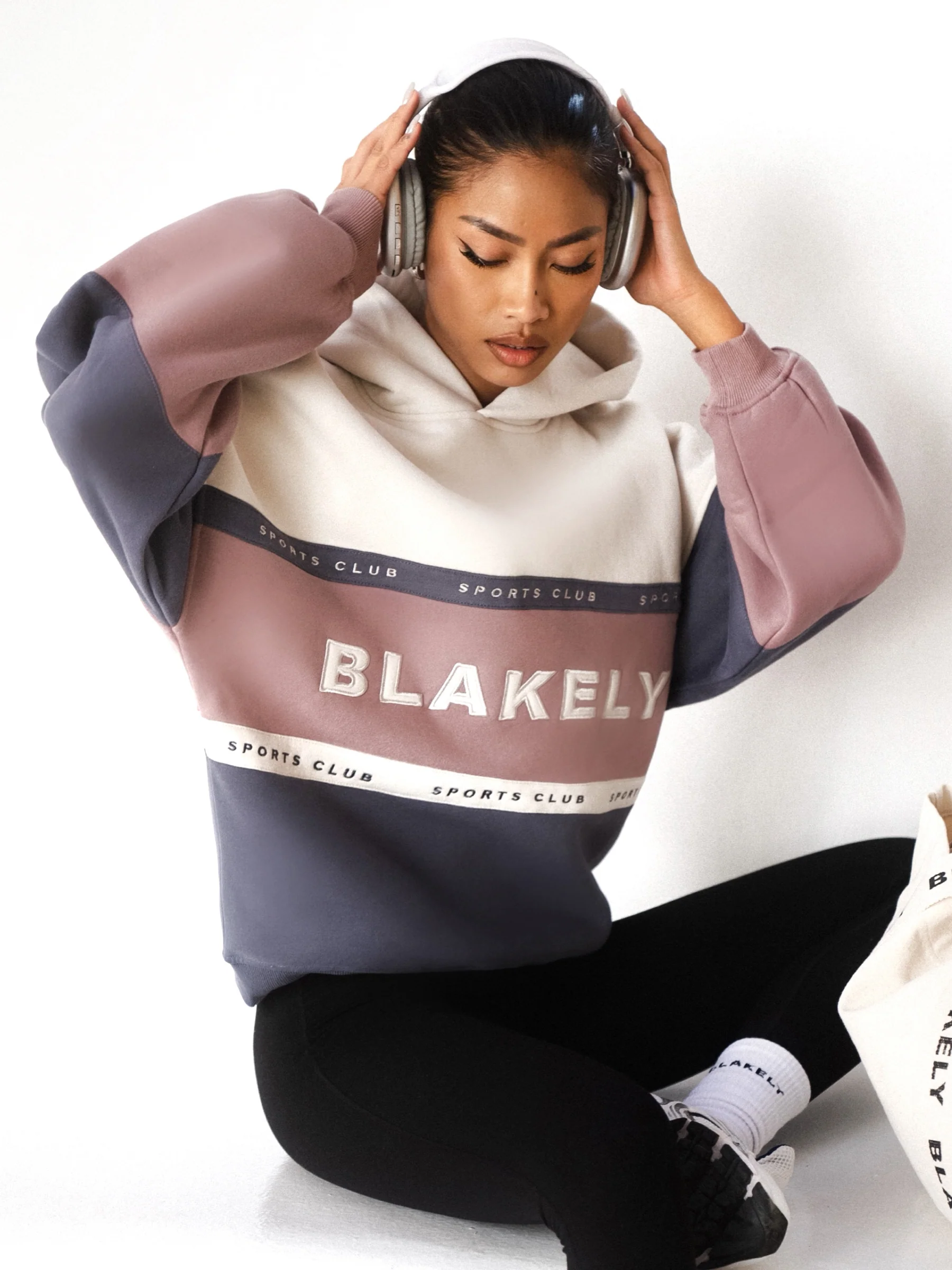 Alpine Hoodie & Leggings Set - Dusty Pink & Black - Prinboxs