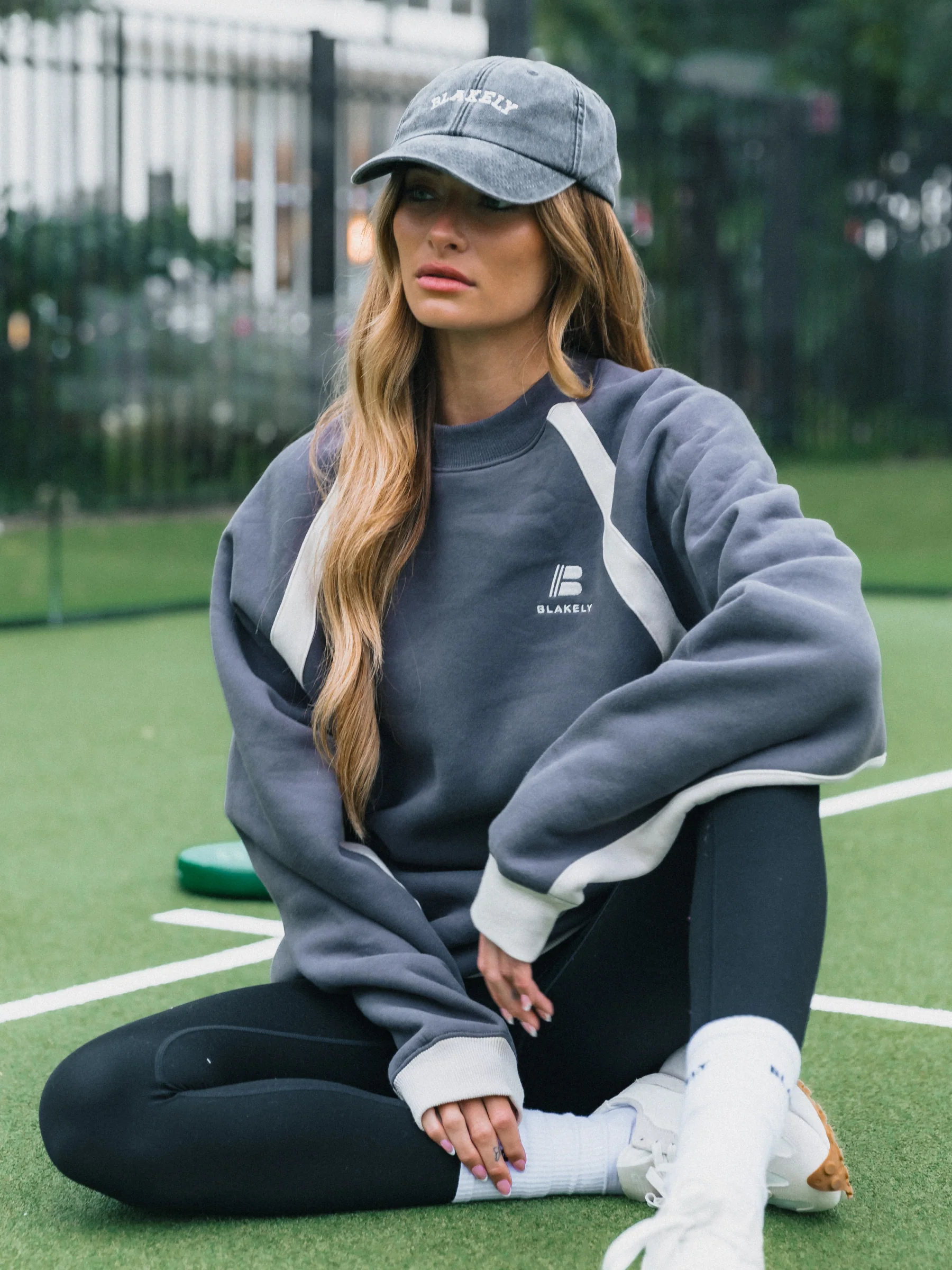 Classic Panel Oversized Jumper - Charcoal - Prinboxs