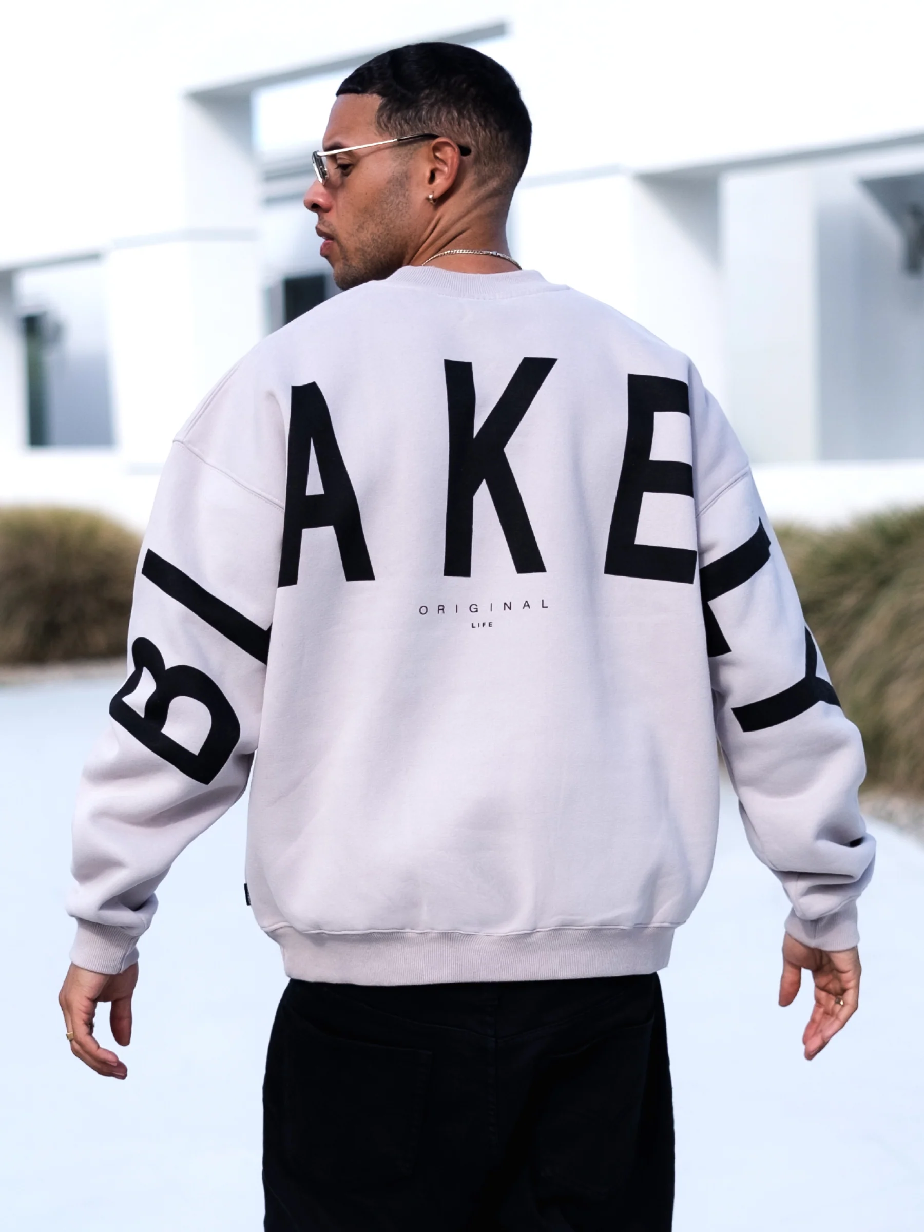 Idris Oversized Jumper - Stone - Prinboxs