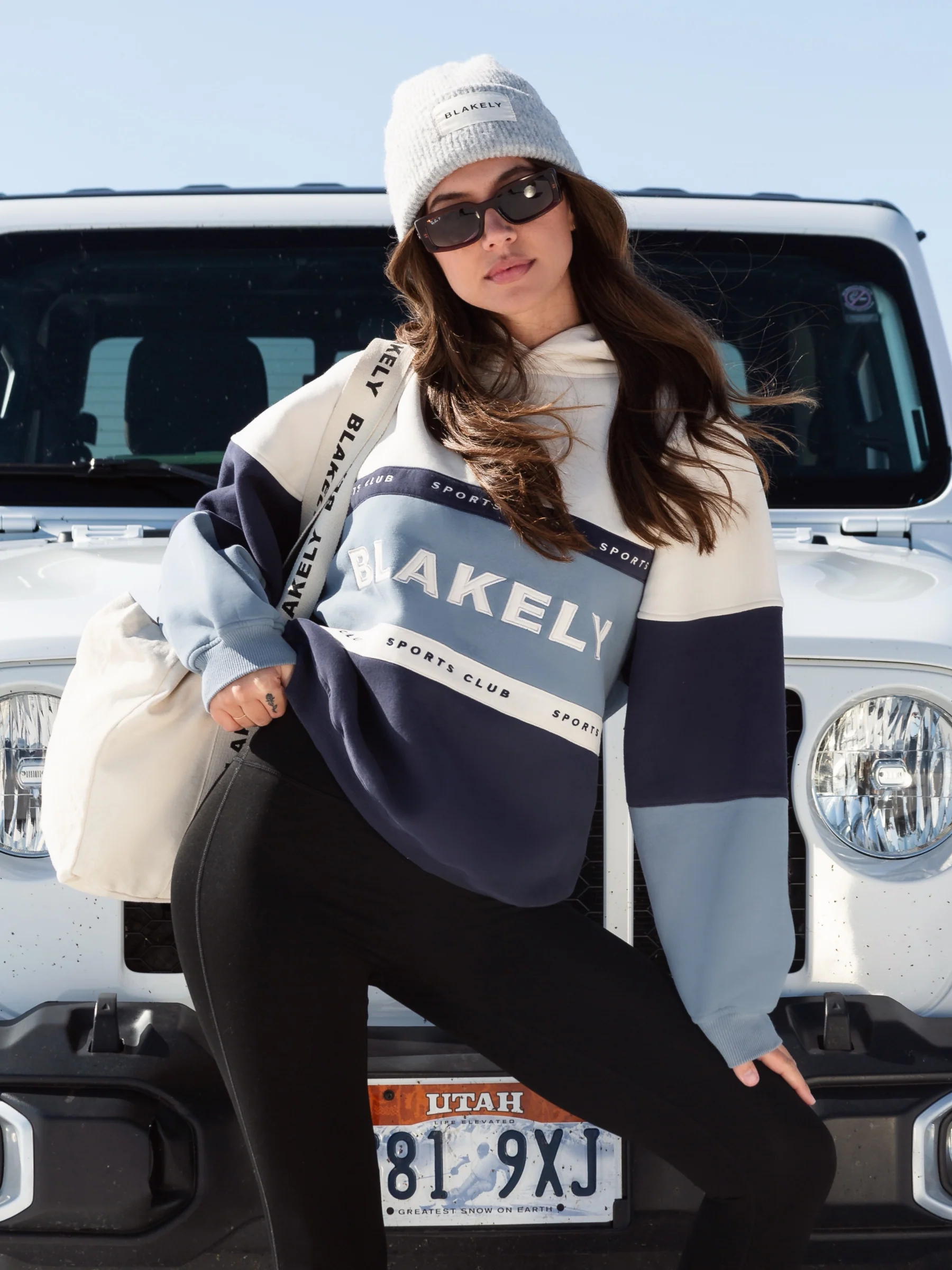 Alpine Oversized Hoodie - Light Blue - Prinboxs