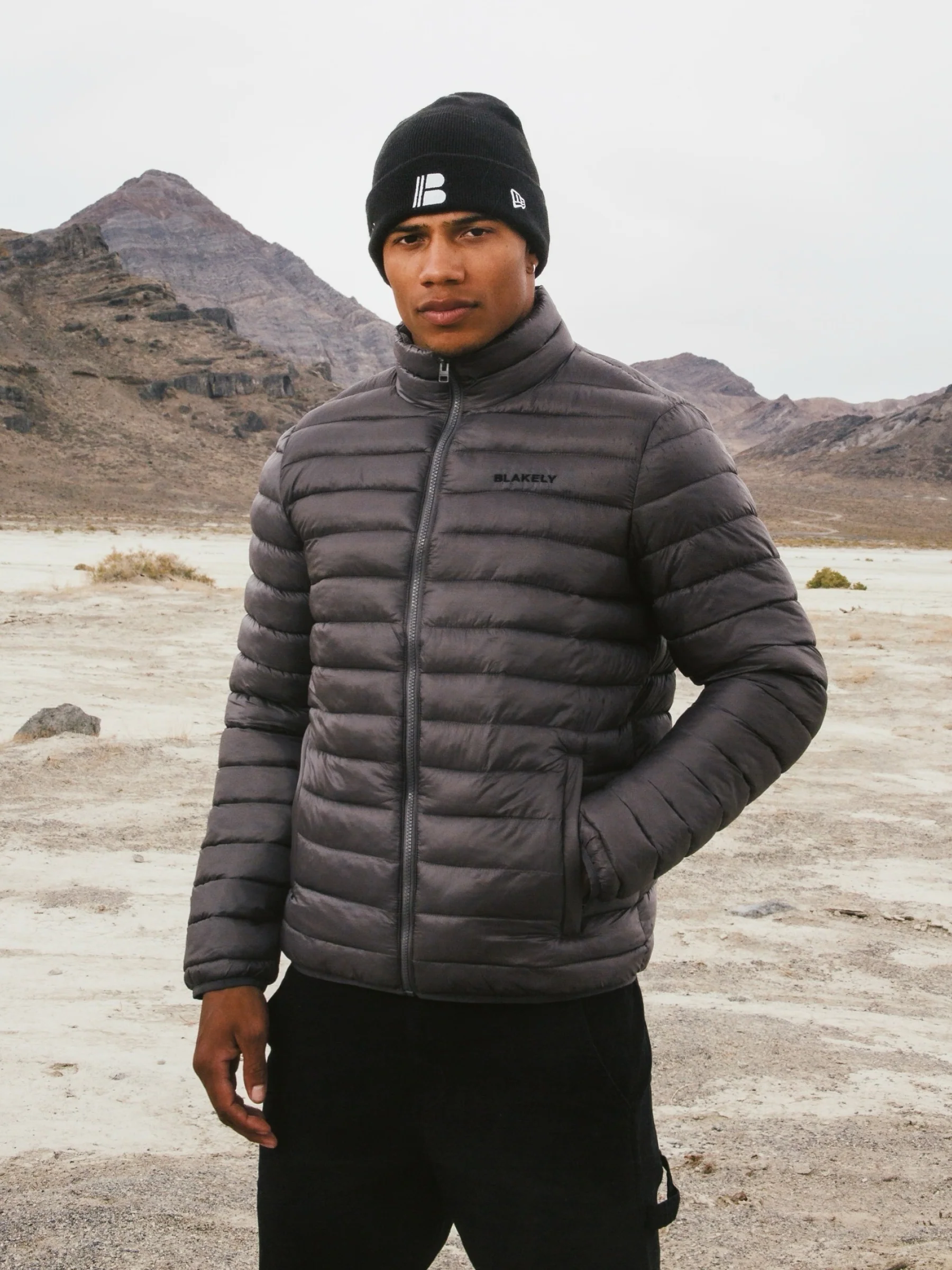 Lucas Lightweight Puffer Jacket - Charcoal - Prinboxs