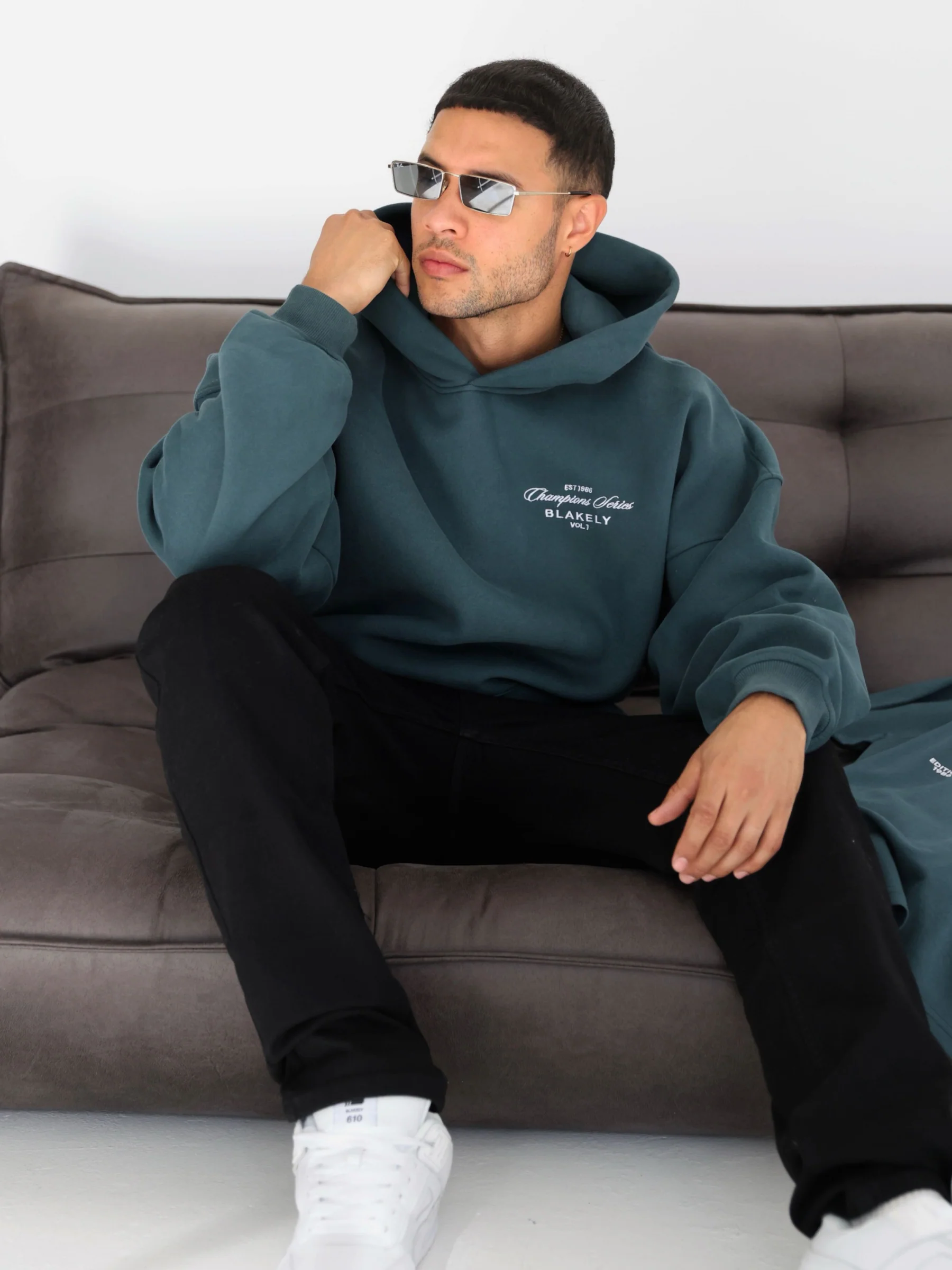 Champions Relaxed Hoodie - Teal Green - Prinboxs