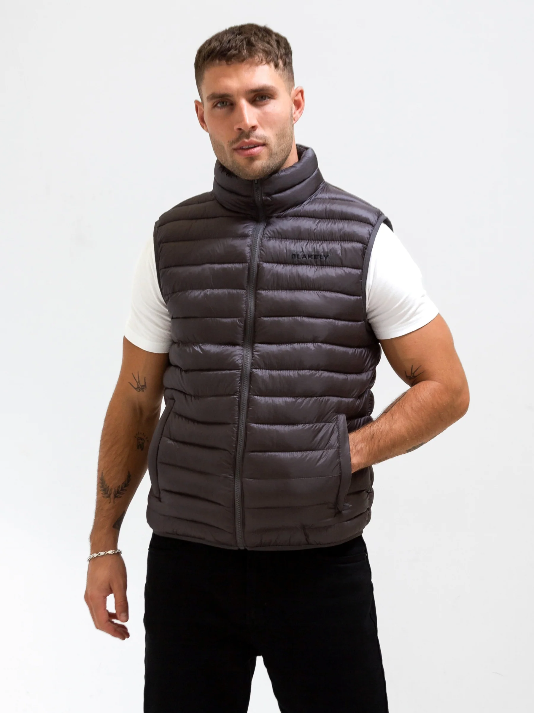 Ellis Lightweight Gilet - Charcoal - Prinboxs